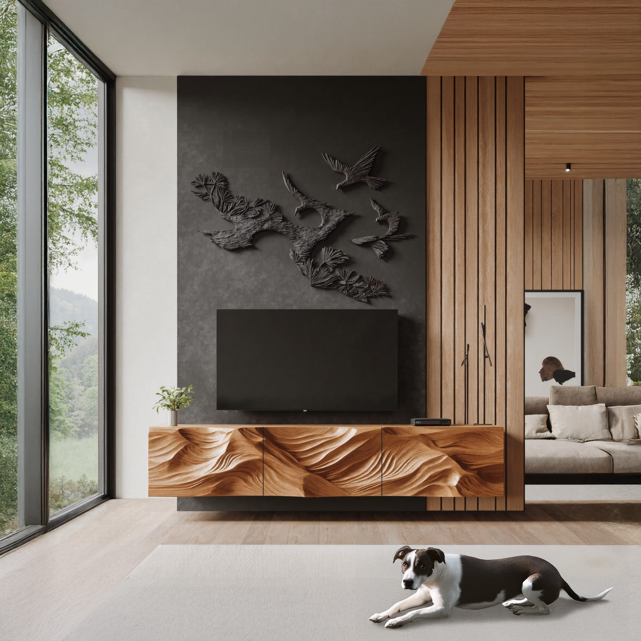 Farmhouse TV Cabinet For Cozy Living Room Decor SILDTTRTVC063