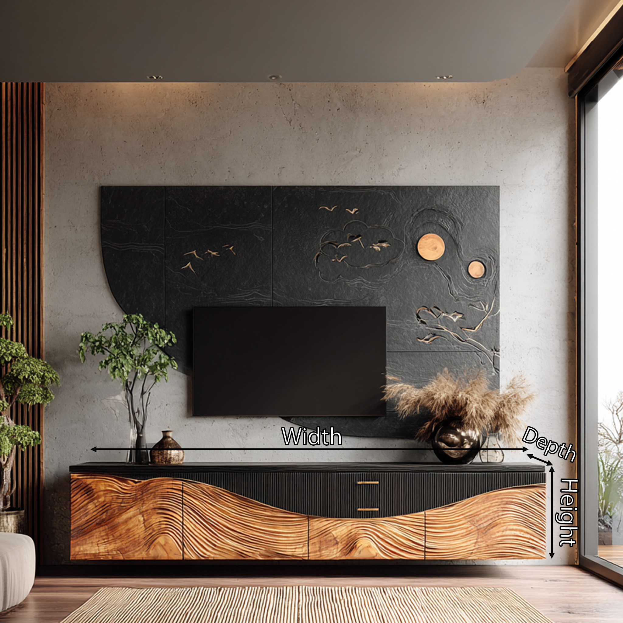 Rustic TV Console For Entryway Design Ideas SILDTTRTVC056