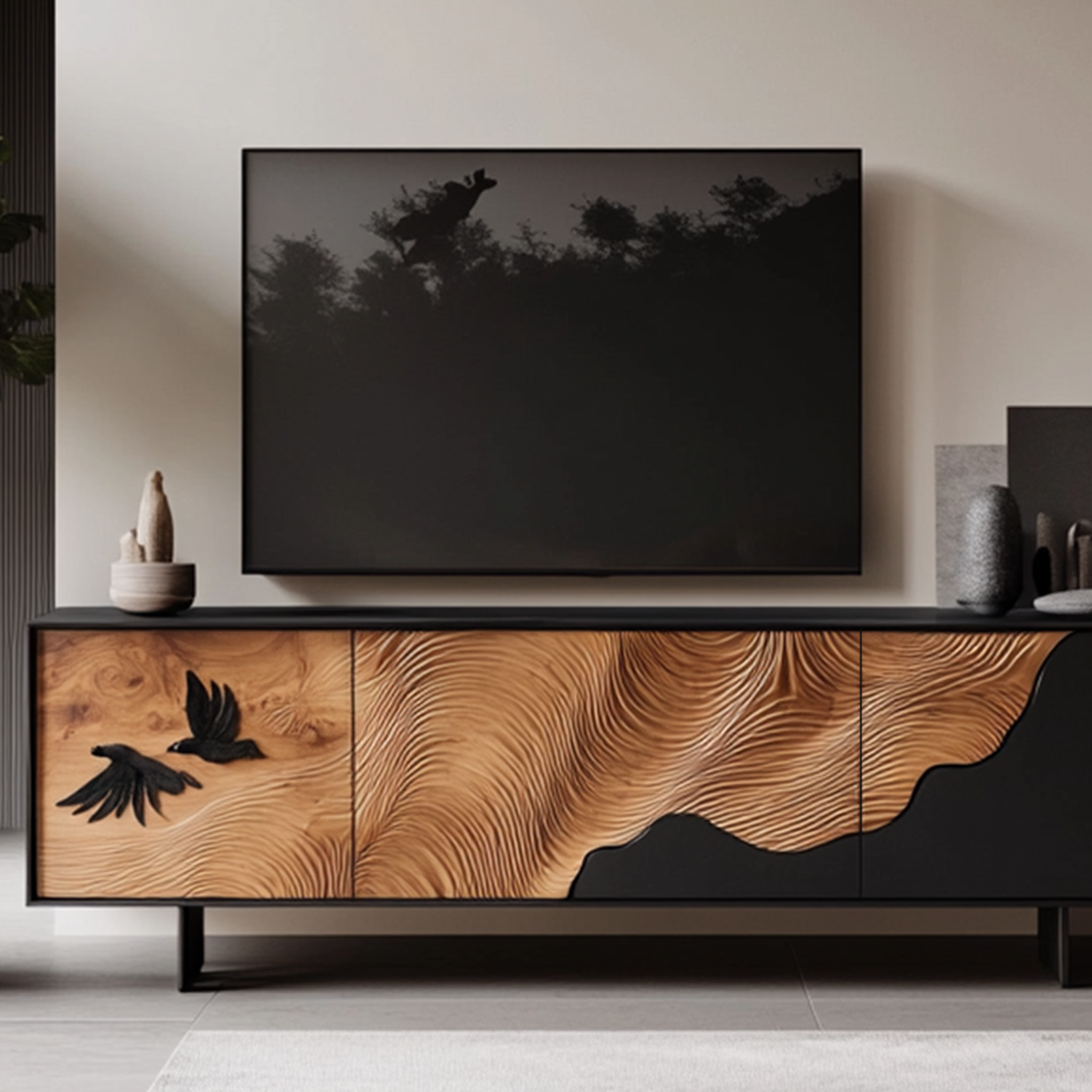 Handcrafted Mid Century TV Cabinet For Decor SILDTTRTVC058