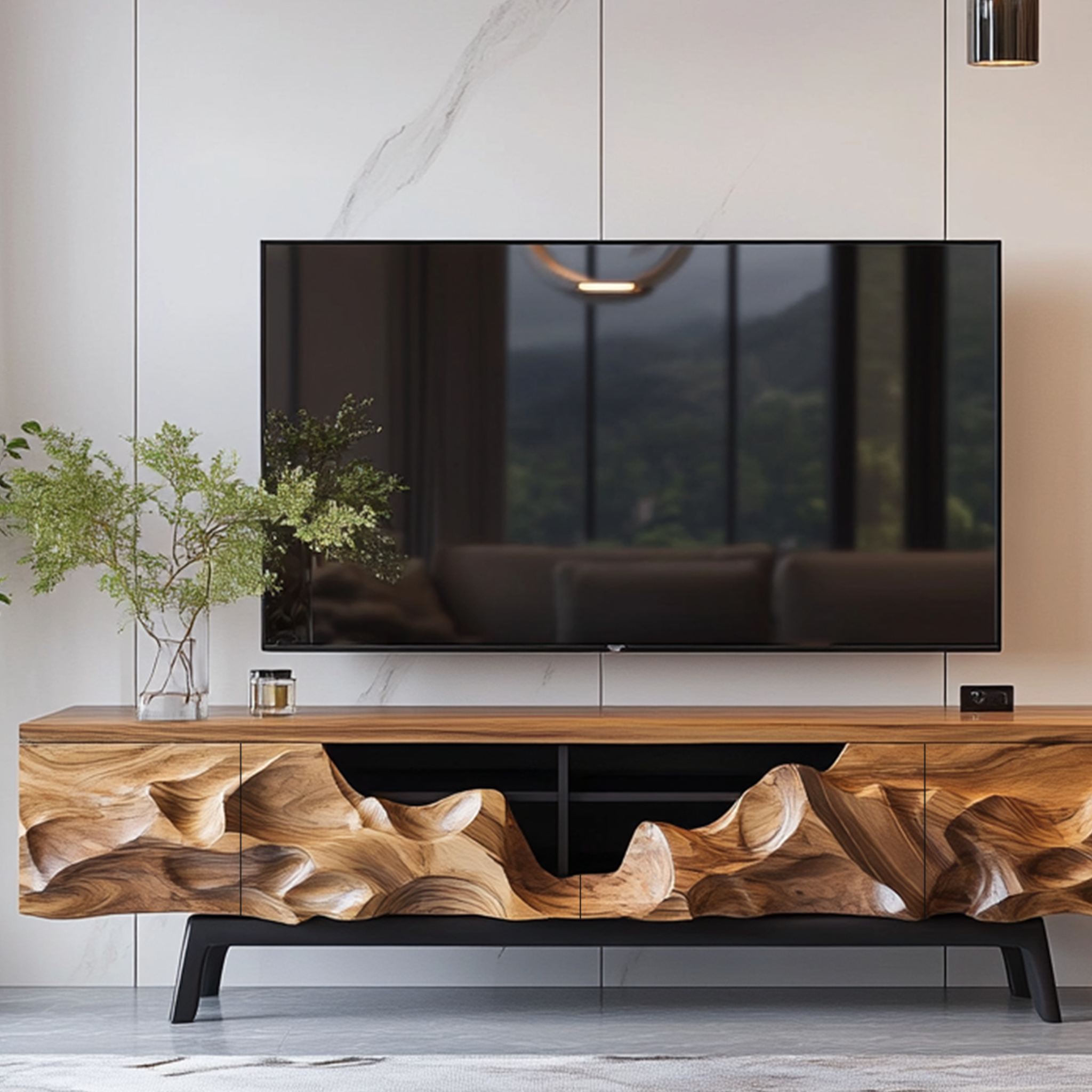 Farmhouse Style TV Cabinet For Living Room Decor SILDTTRTVC055