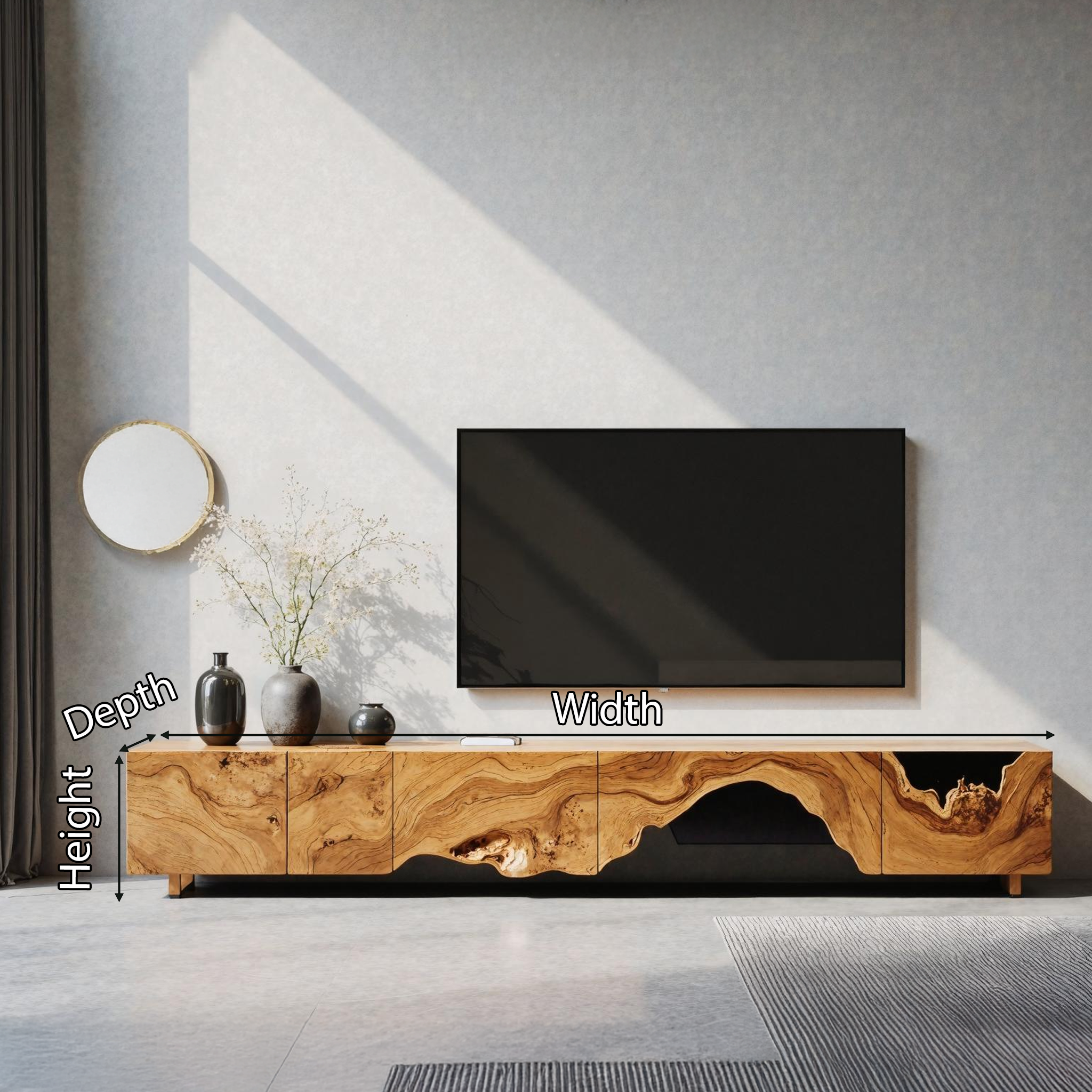 Mid Century TV Console For Stylish Living Room SILDTTNTVC074
