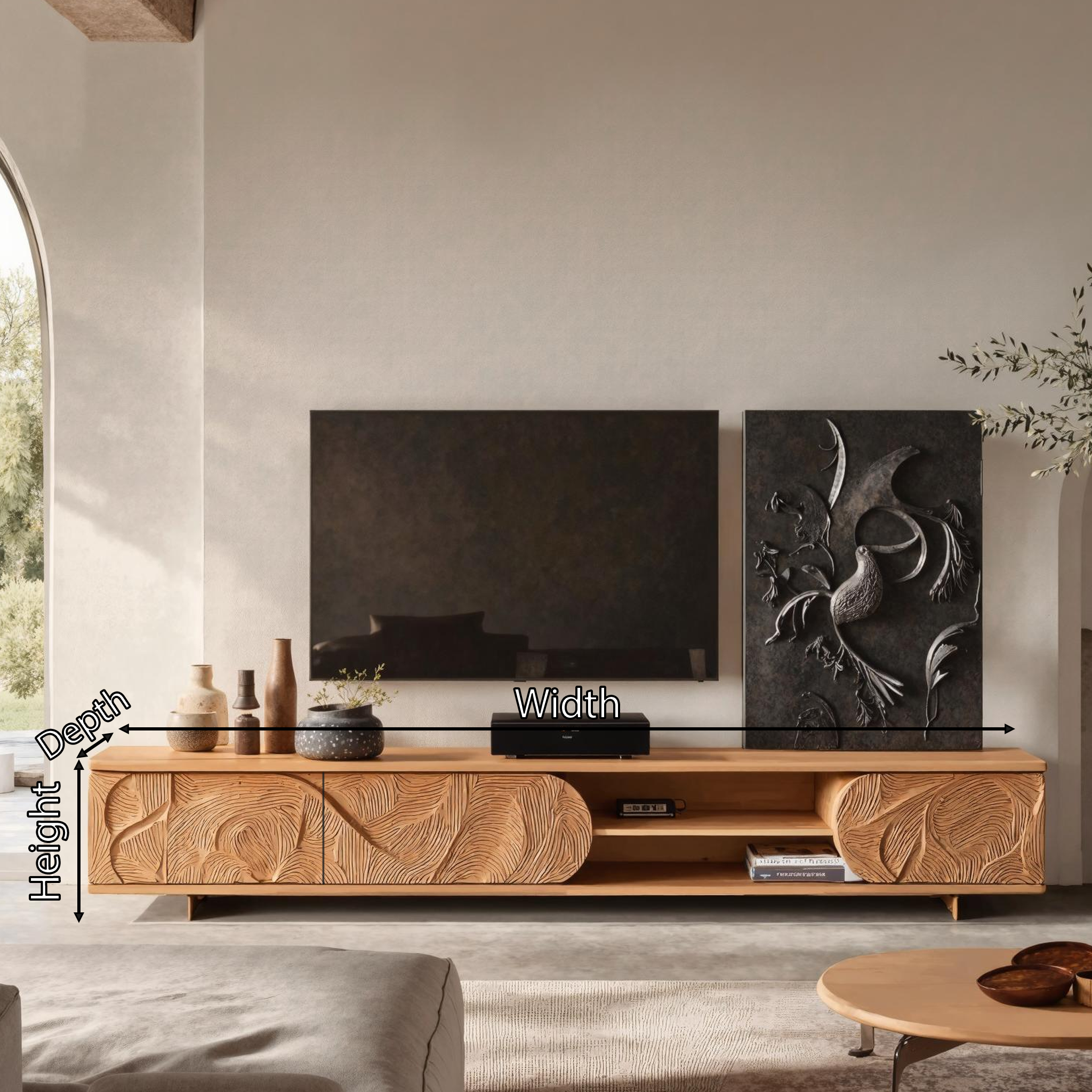 Mid Century TV Stand For Living Room Interiors SILDTTRTVC062