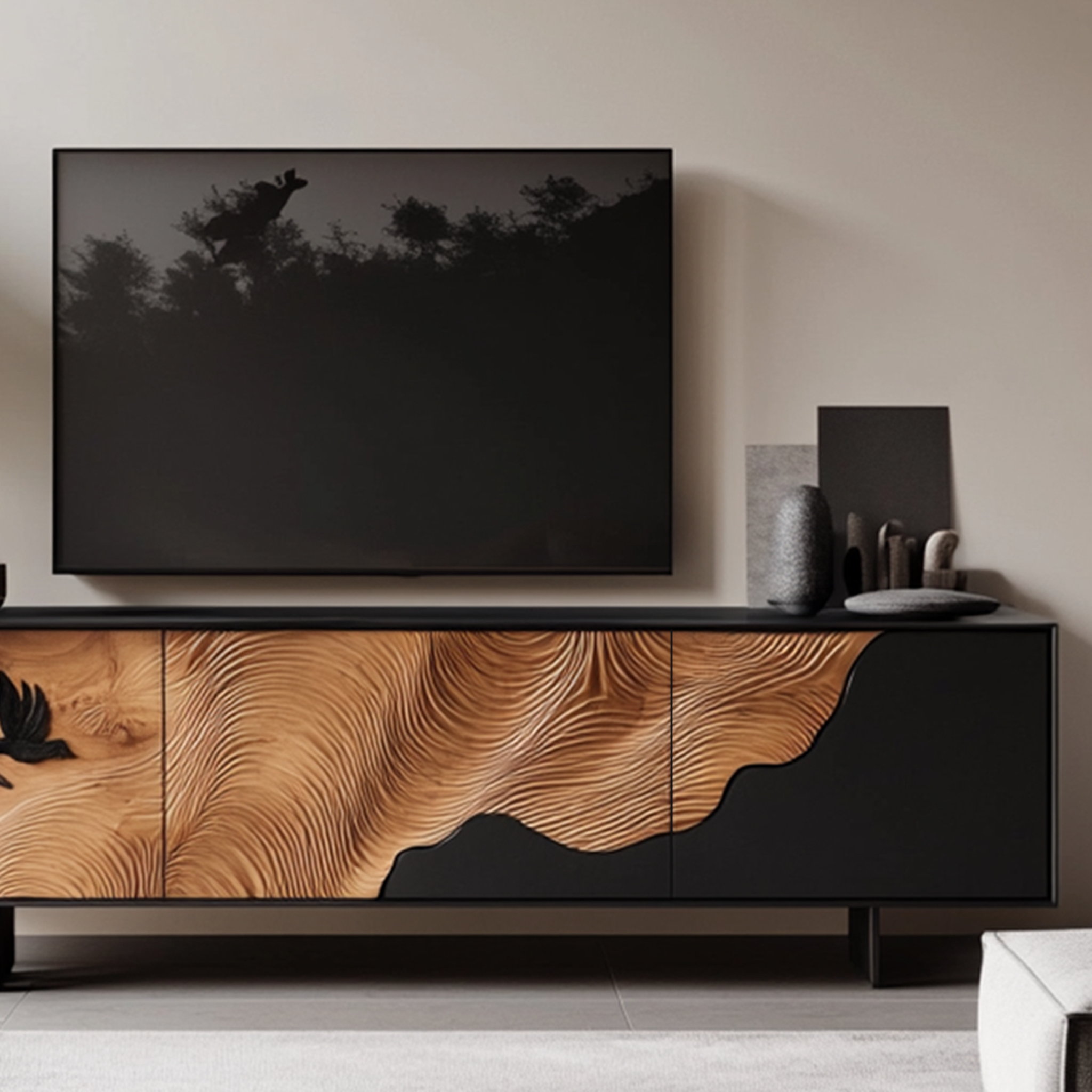 Handcrafted Mid Century TV Cabinet For Decor SILDTTRTVC058