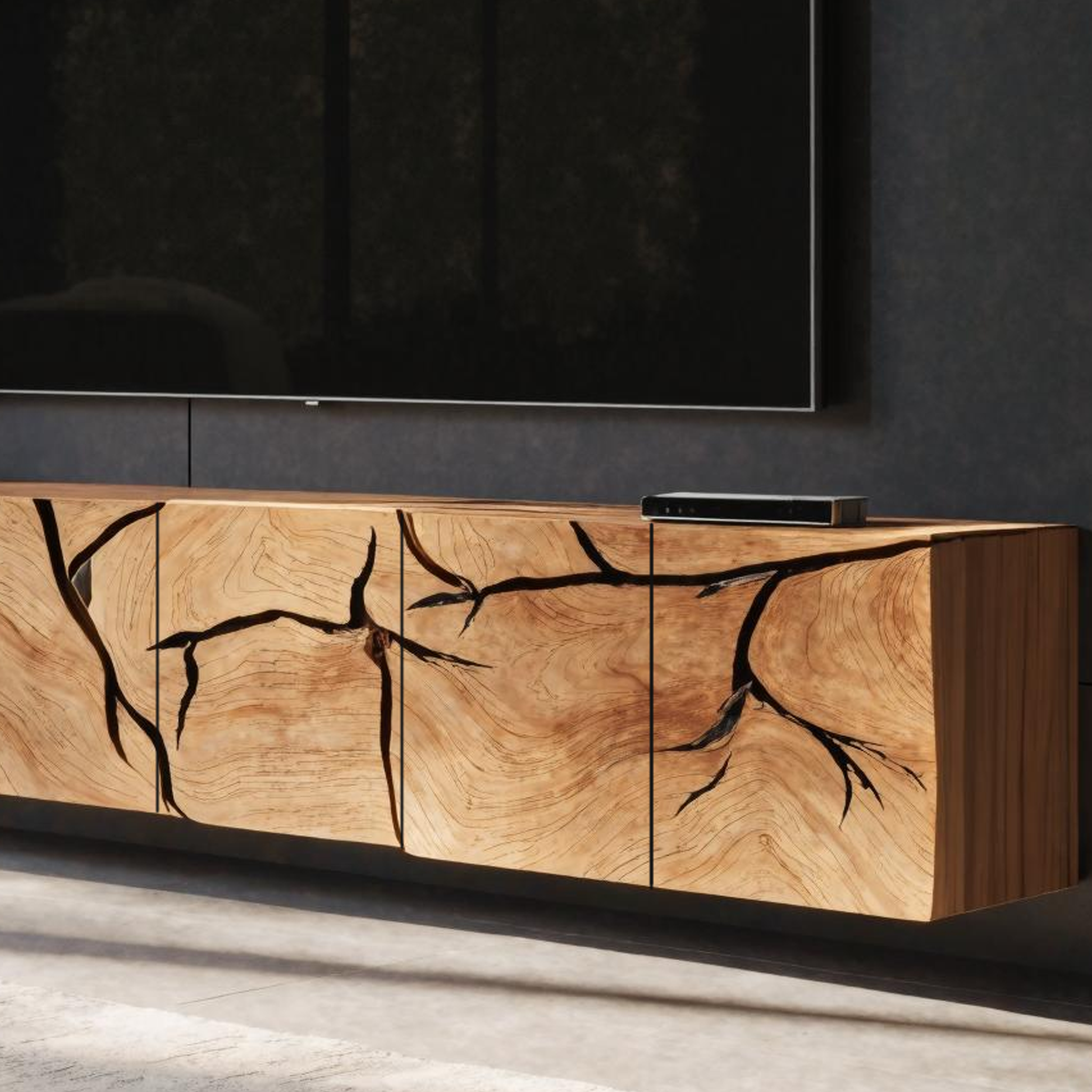 Handcrafted Rustic TV Cabinet For Home Interiors SILDTTRTVC064