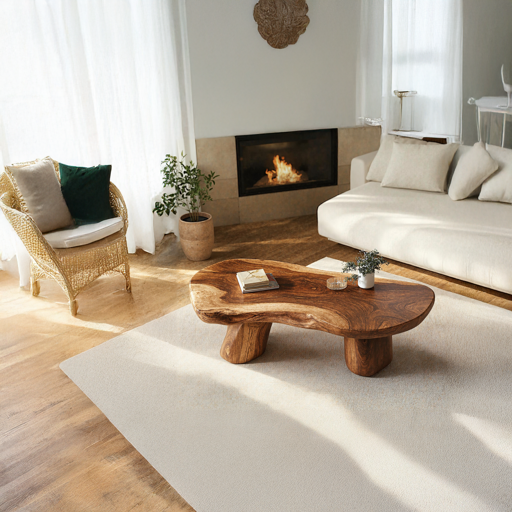 Wooden Coffee Table For Living Room SILDTCF048