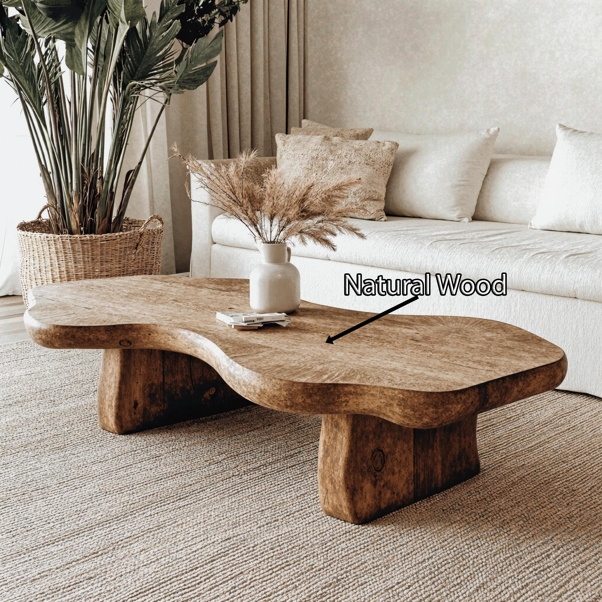 Solid Wood Coffee Table For Elegant Living Rooms SILDTCF094
