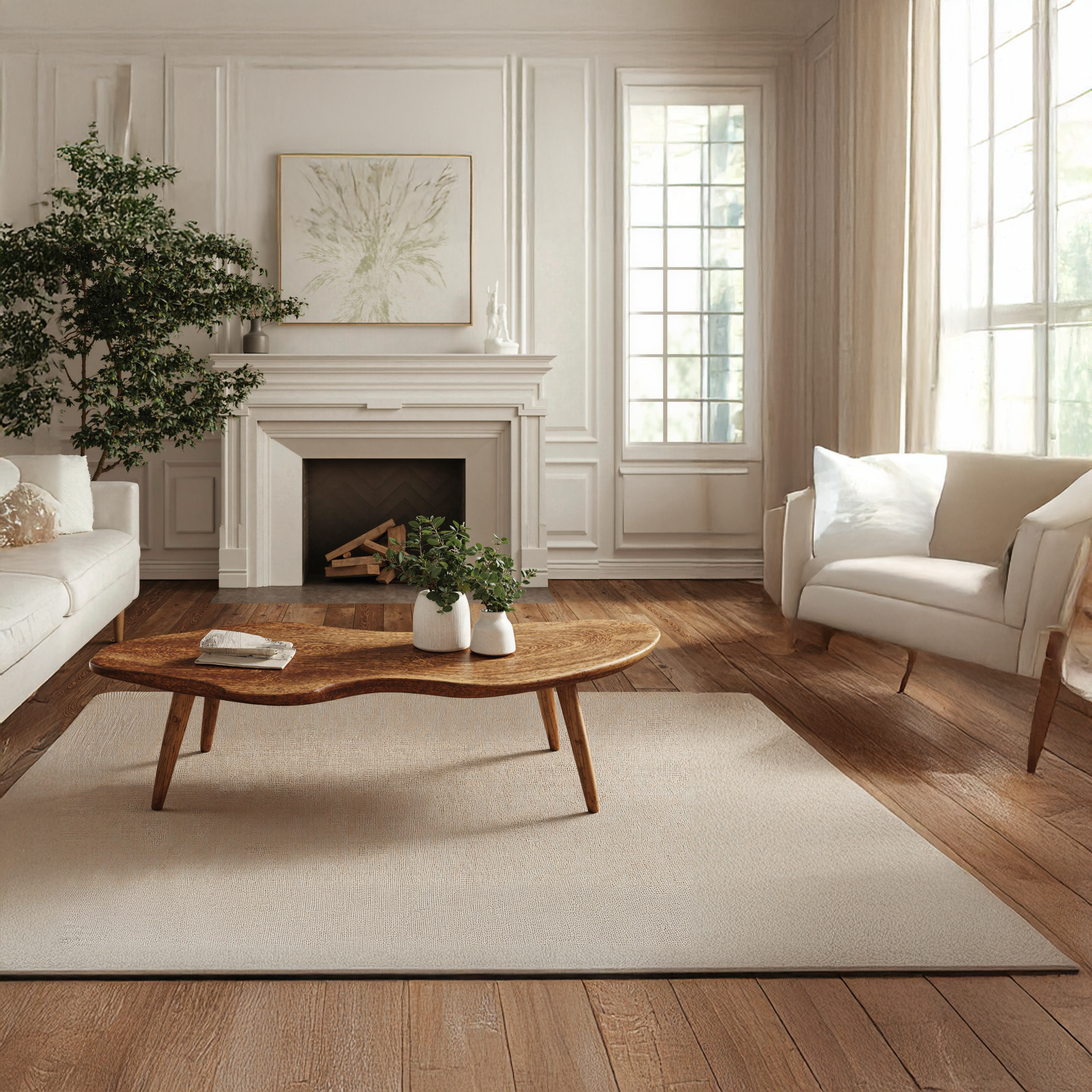 Handcraft Wood Coffee Table Unique Design SILDTCF064