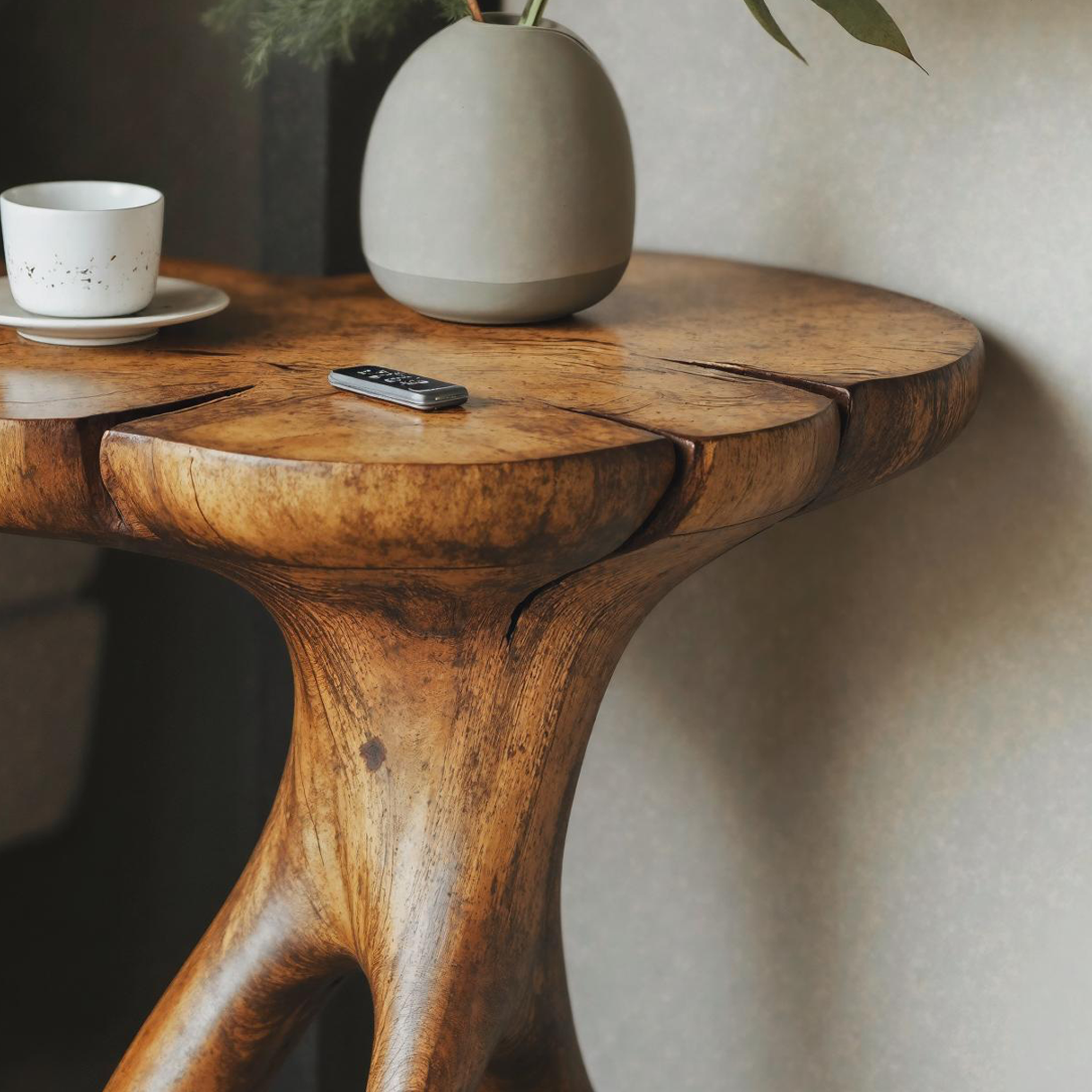 Perfectly Designed Wood End Table For Living Room Comfort SILDTEN118