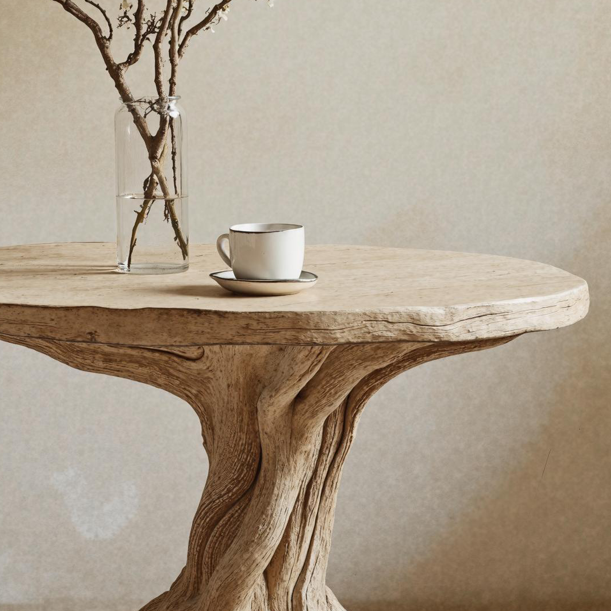 Handcrafted Wood End Table For A Natural And Cozy Touch SILDTEN112