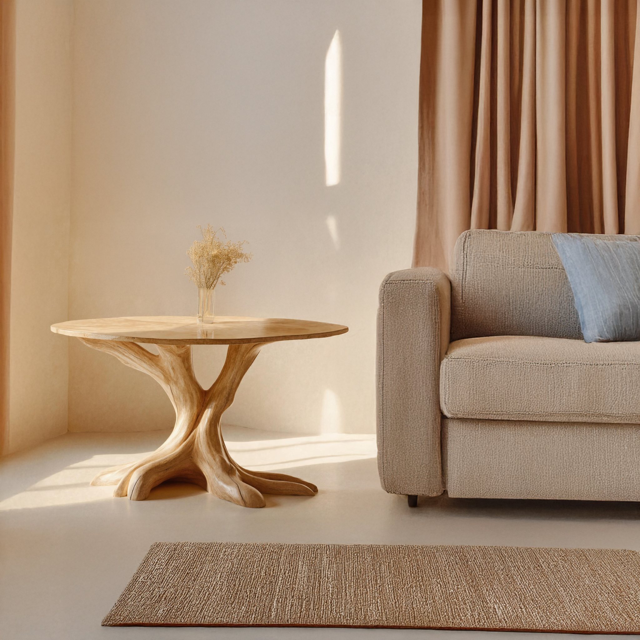 Unique Natural Wood End Table To Elevate Your Living Room SILDTEN110