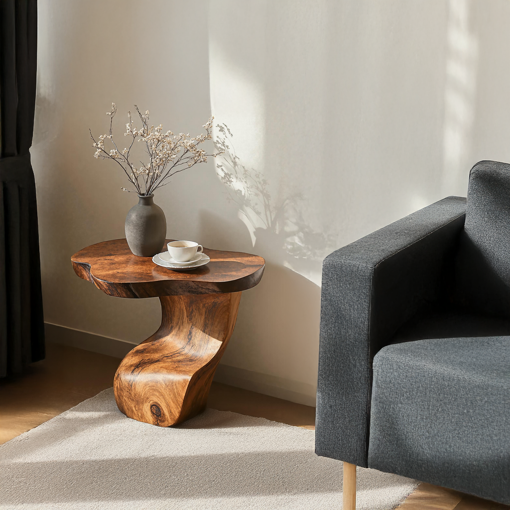 Modern Wood End Table For A Functional And Stylish Living Area SILDTEN117
