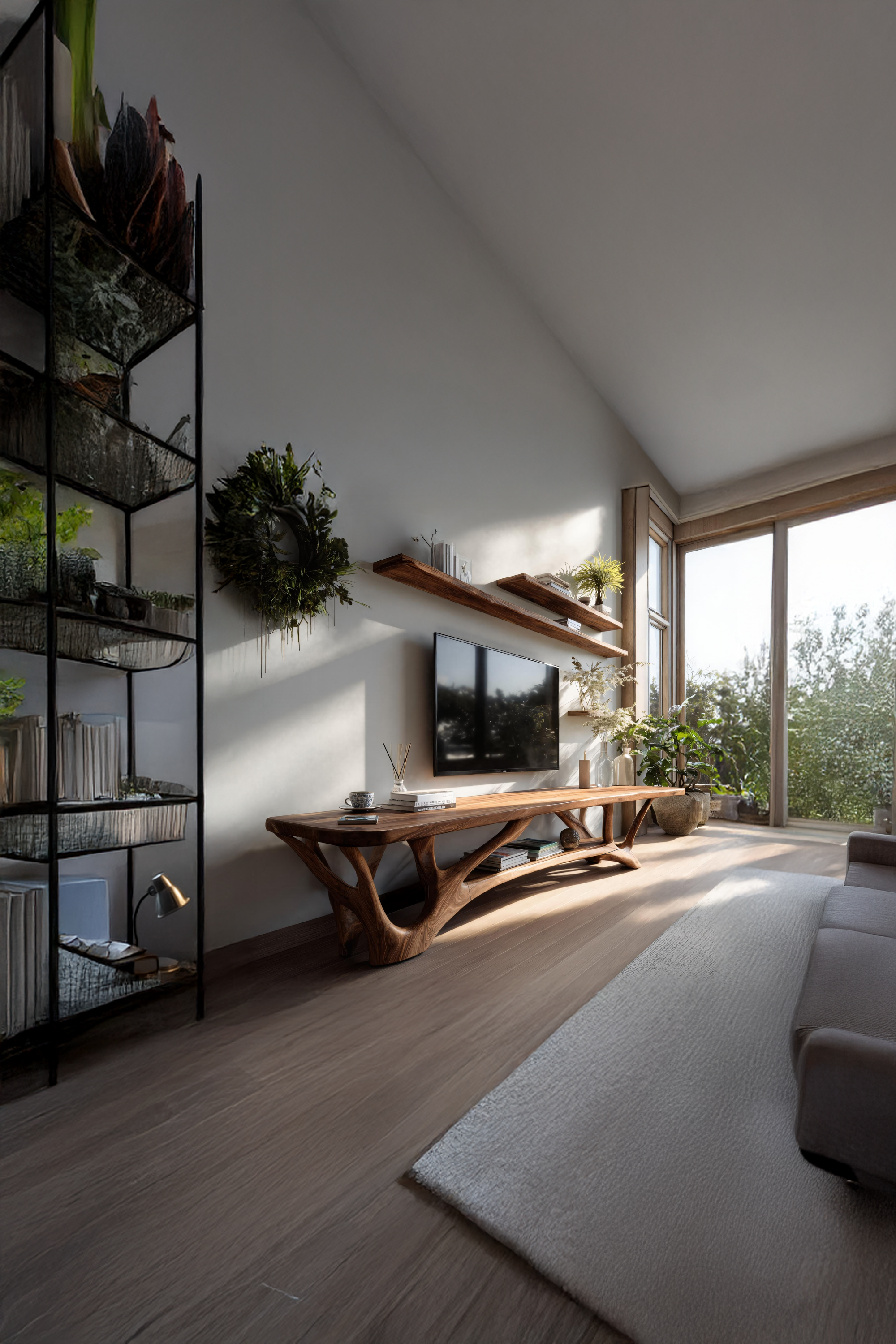 Handcrafted Live Edge Entryway TV Console For Furniture Decor SILDTTNTVC079