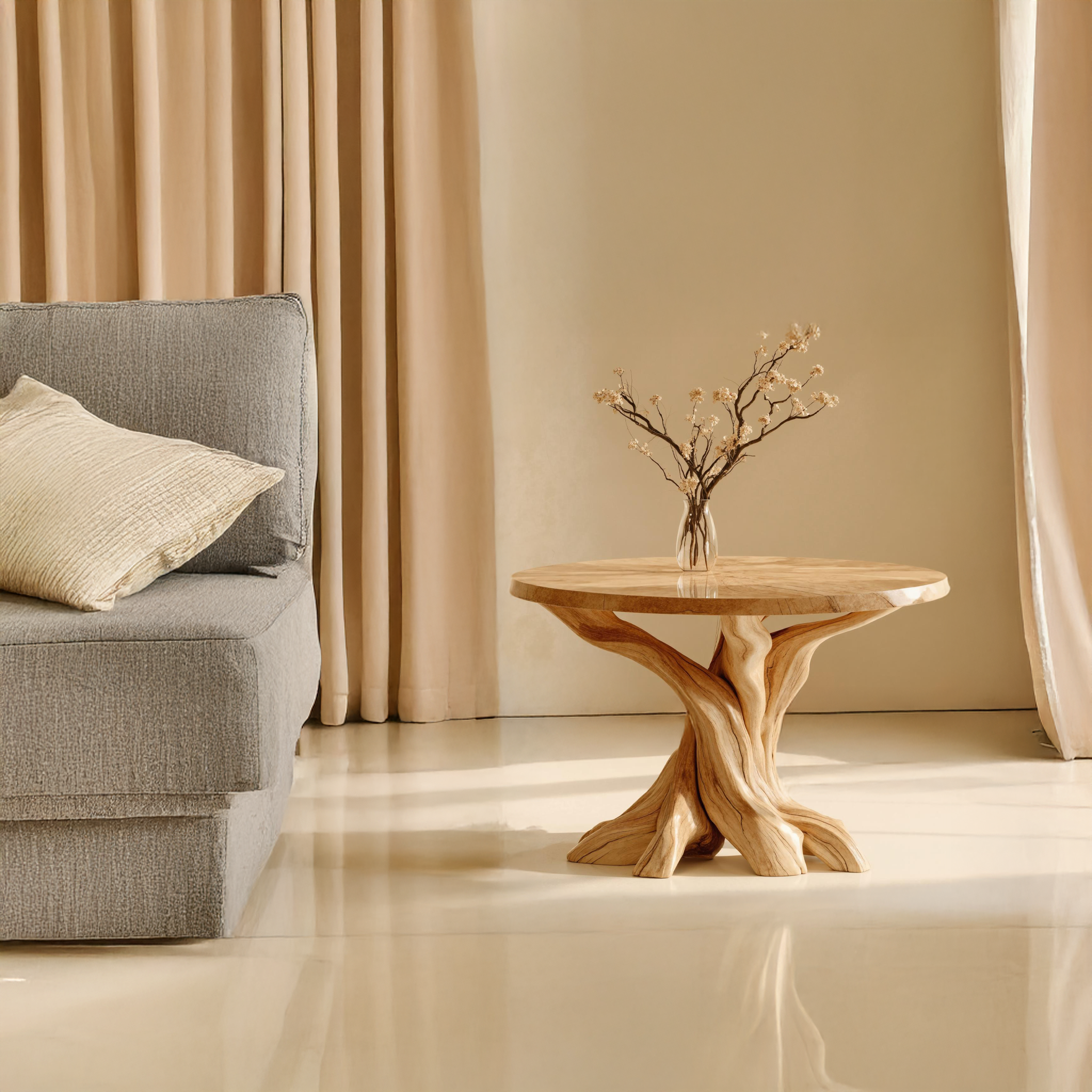 Minimalist Wood End Table For Modern Living Spaces SILDTEN114