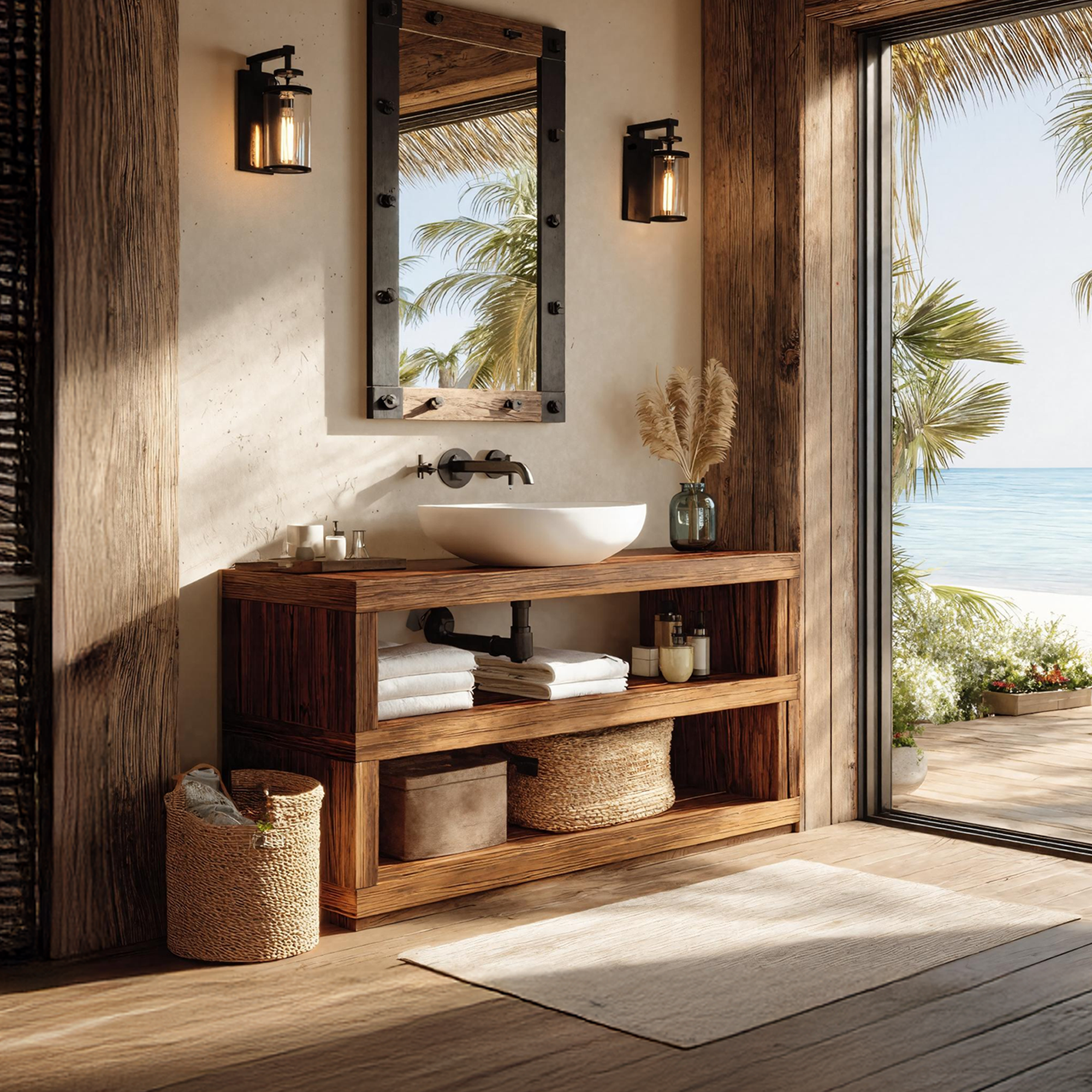 Mid Century Bathroom Storage For Furniture Organization SILDTTRBRV039