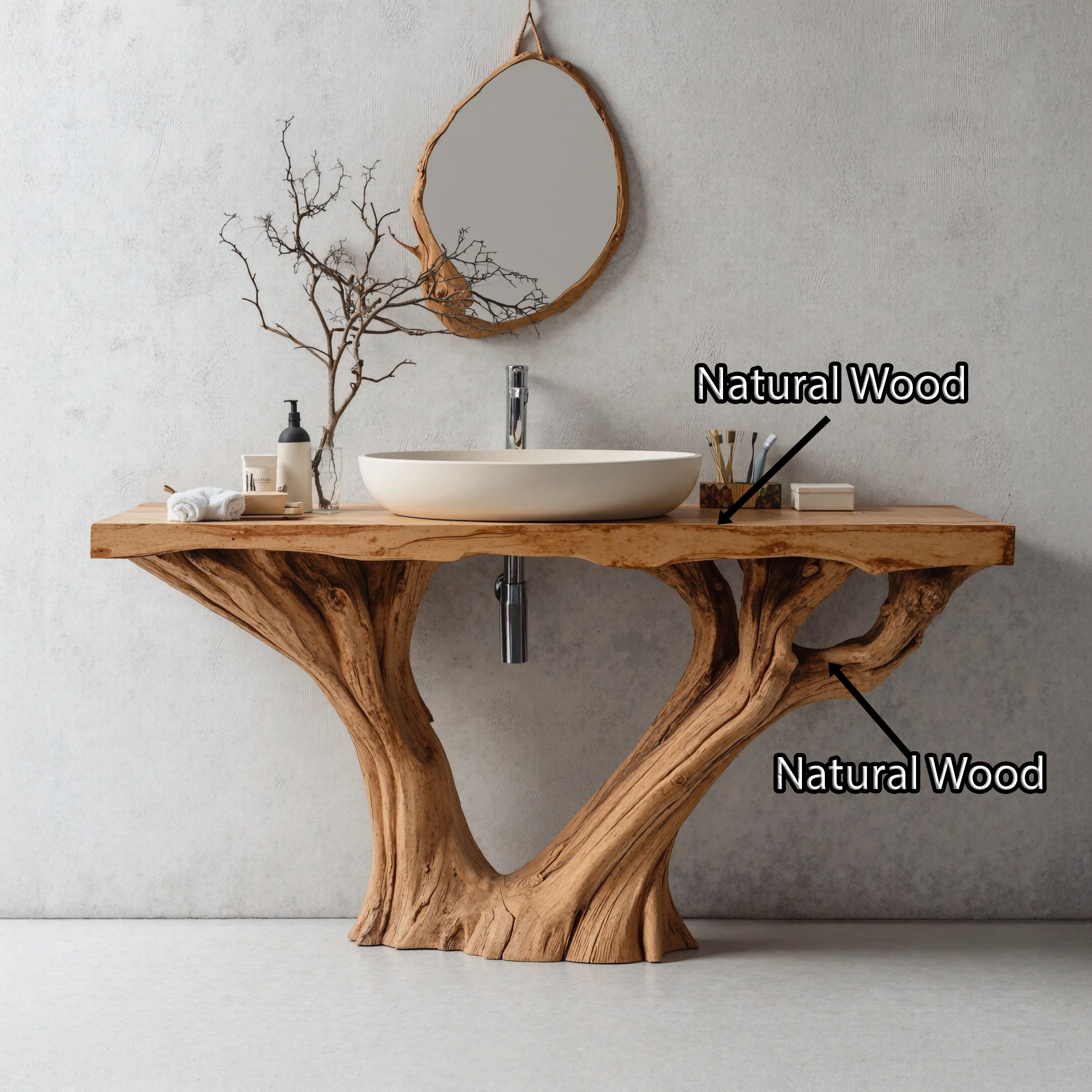 Rustic Reclaimed Wood Vanity For Farmhouse Bathroom Styles SILDTBRV130