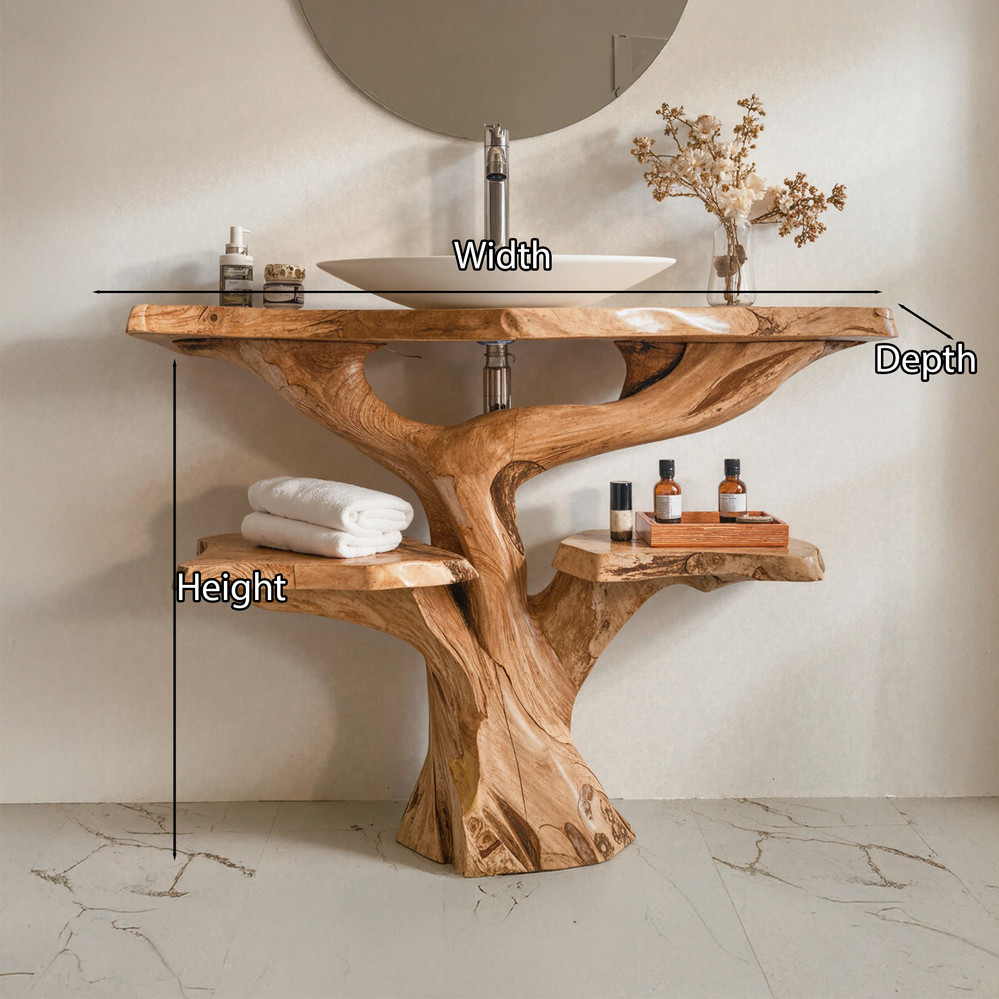 Handcraft Bathroom Vanity Bathroom Sink SILDTBRV003