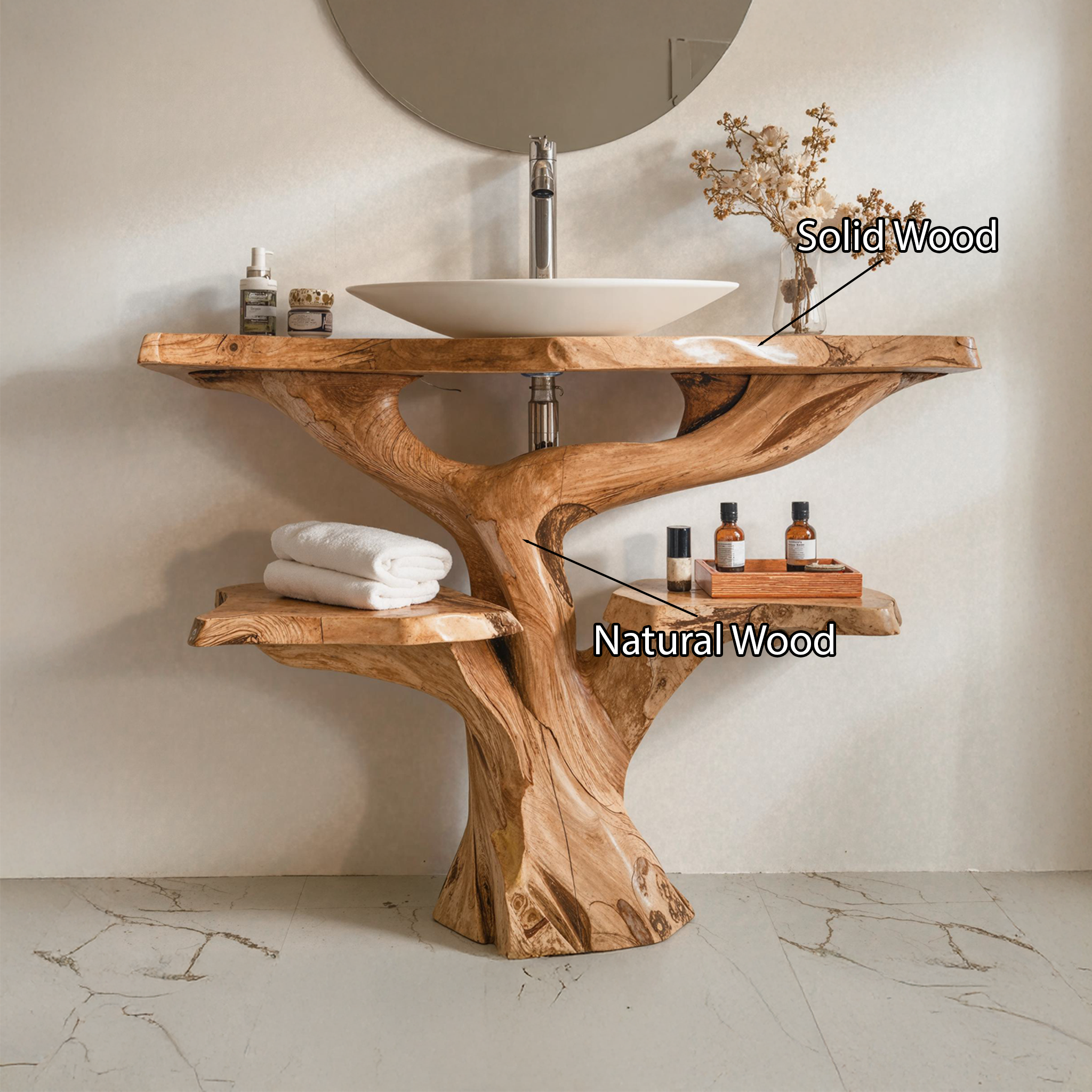 Handcraft Bathroom Vanity Bathroom Sink SILDTBRV003