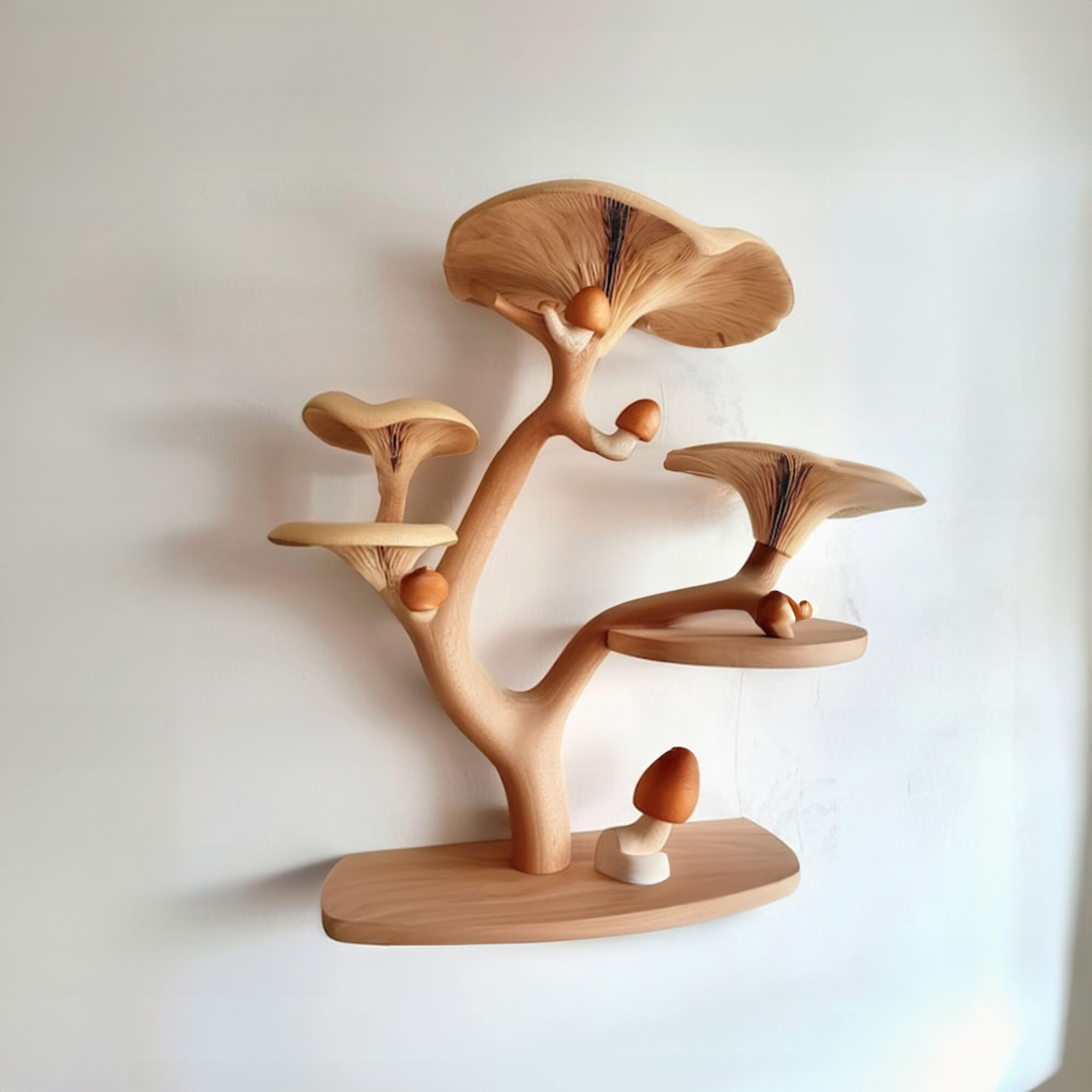 Mushroom Floating Corner Wall Shelf SINLTBS003