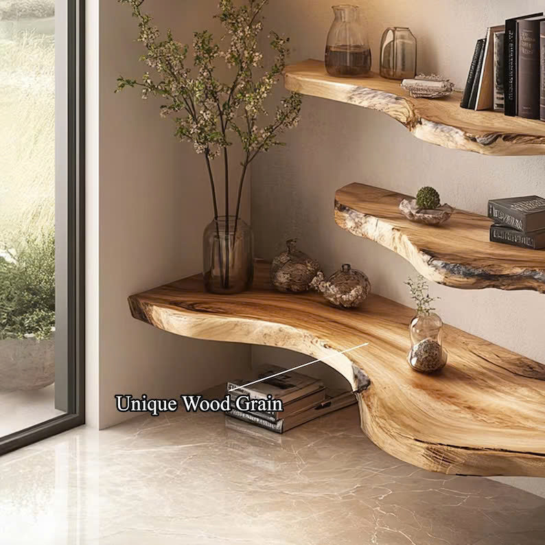 Live Edge Floating Shelf Gift Herself SINLFL053