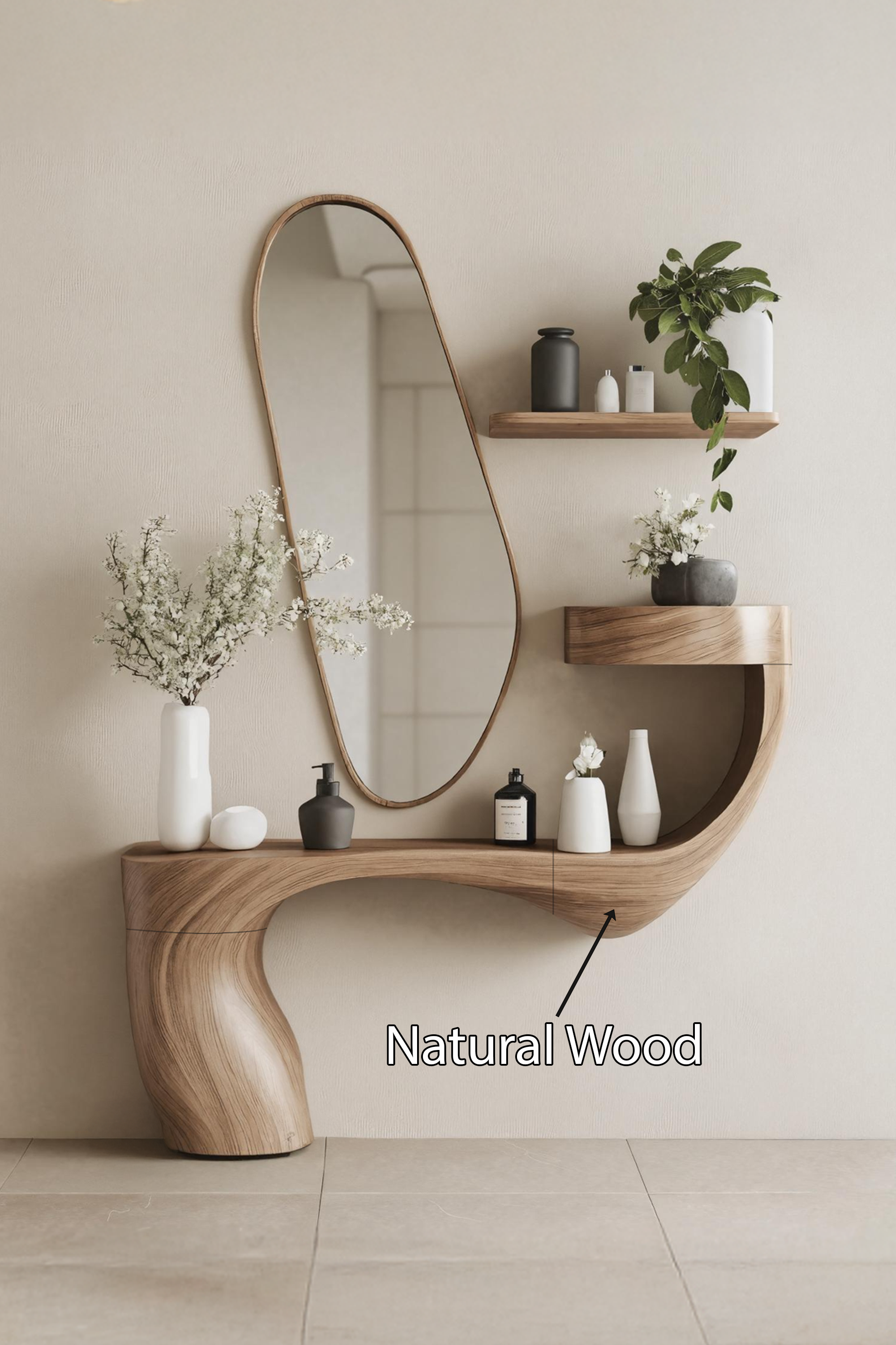 Farmhouse Live Edge Vanity for Modern Bathroom Decor SILDTTNMV008
