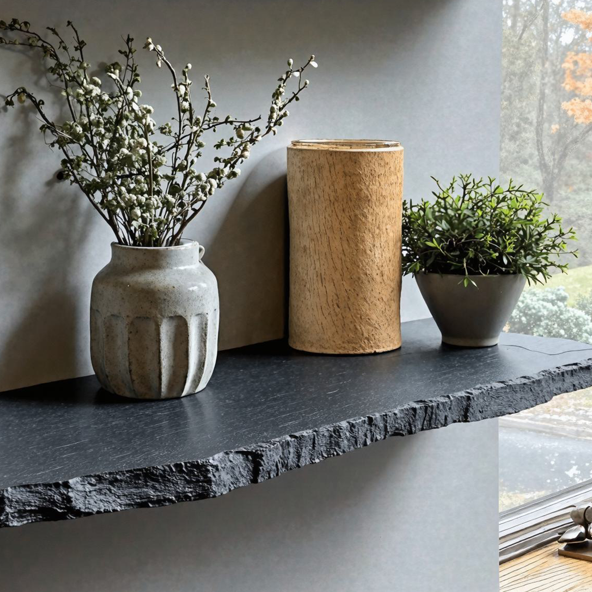 Wall-Mounted Shelving Black Wall Shelf Decorations SILDTFL123