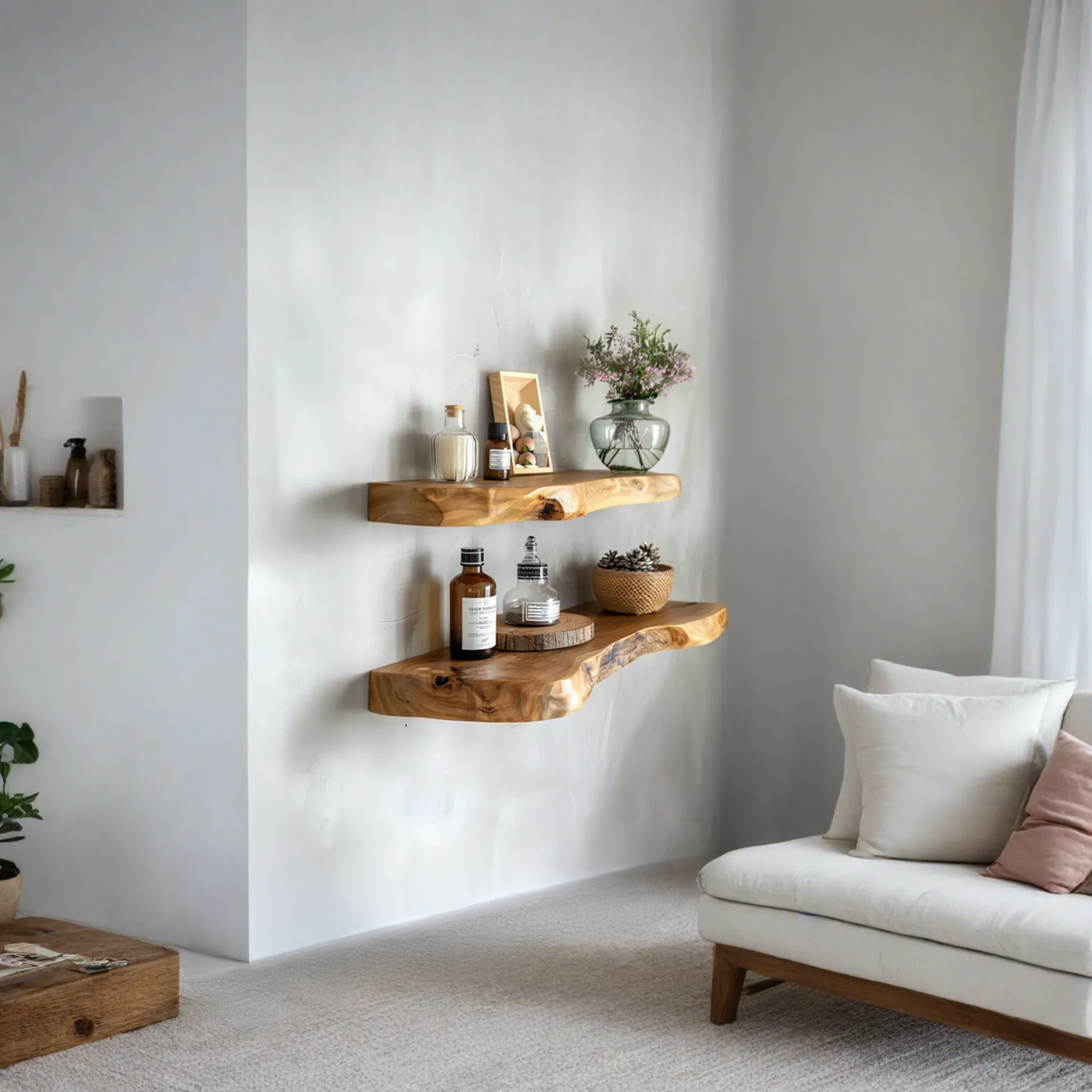 Vintage Floating Shelves Assembly Crafts Custom Decor Home Gift SINLFL060