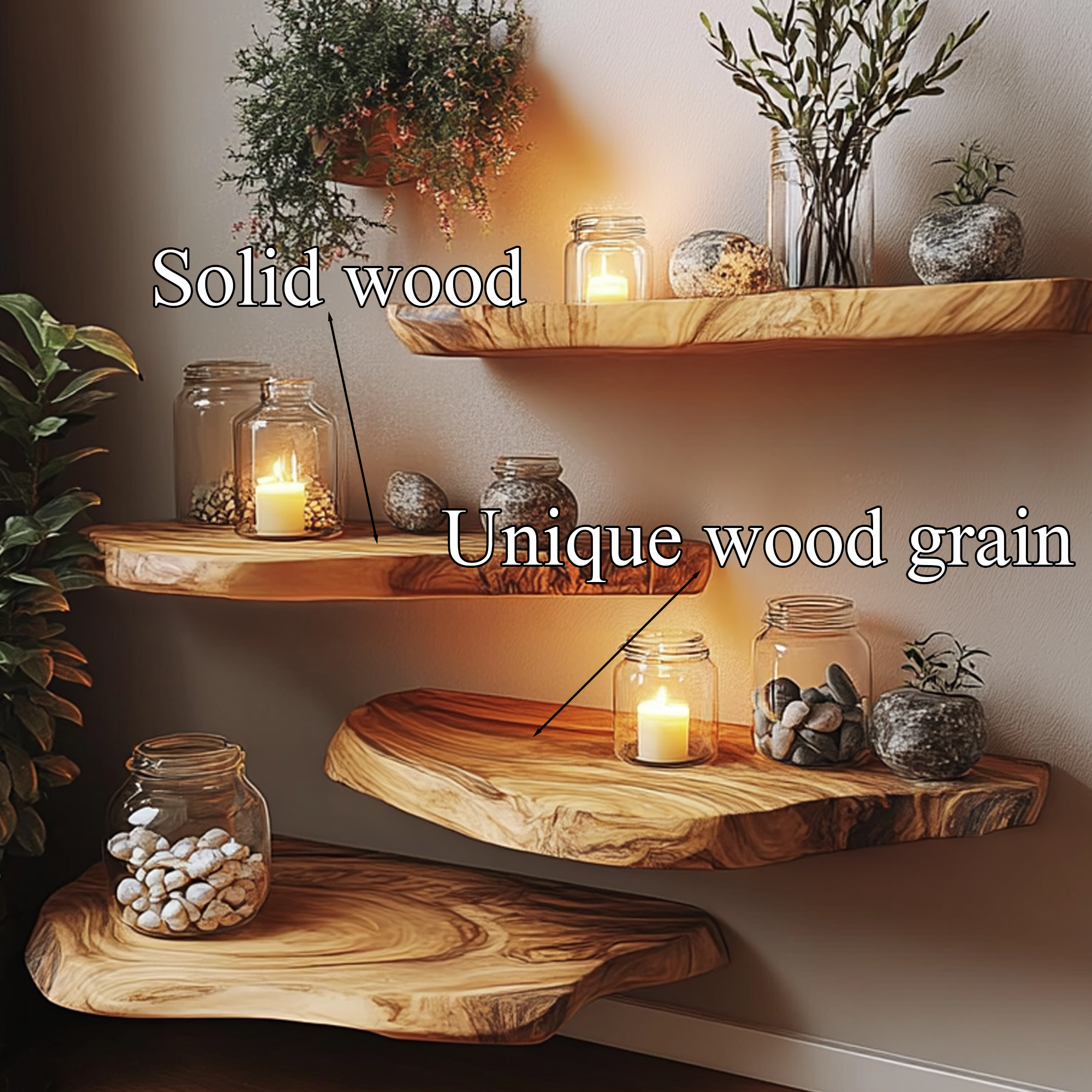 Classic Floating Shelves Living Room Decoration Gift Sets SINLFL067