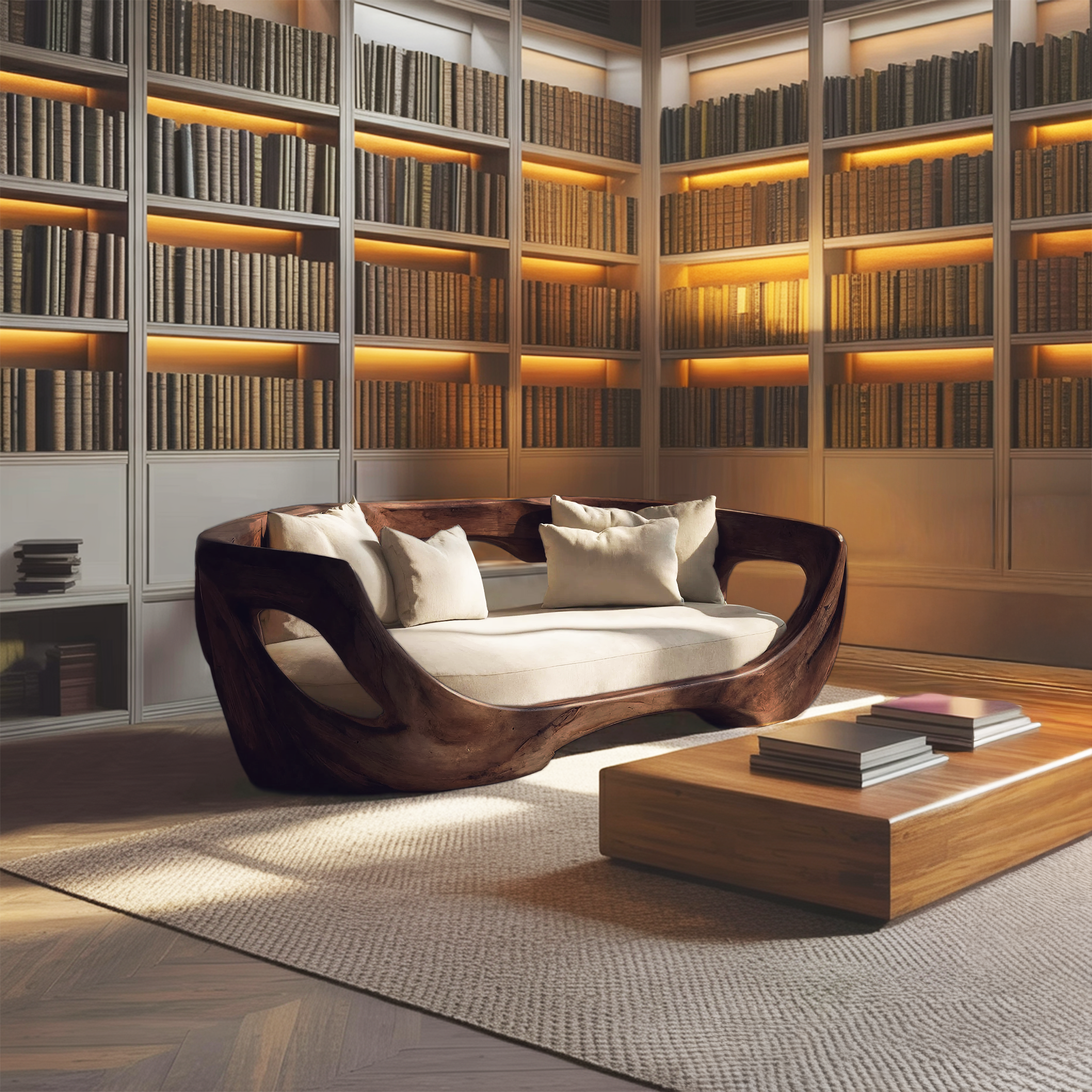 Modern Curved Sofa For Living Room Or Bedroom RTTHHNSFA004