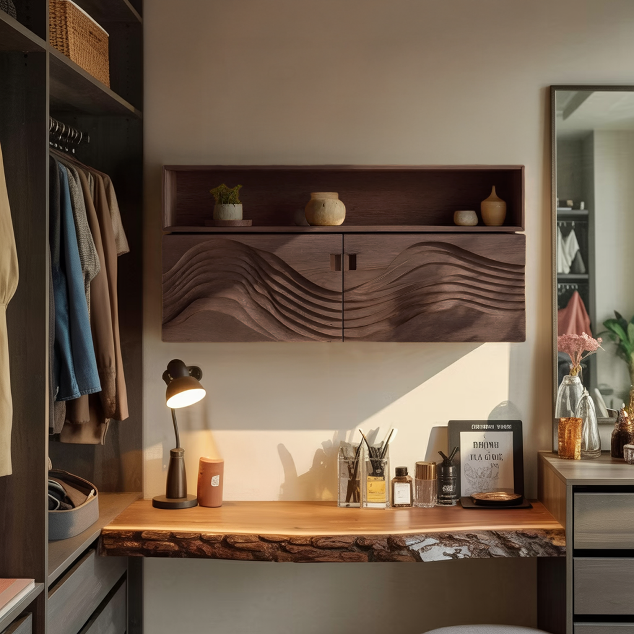 Industrial Wooden Wall Mounted Bookshelf For Home Office Storage SILDTTRWMS002