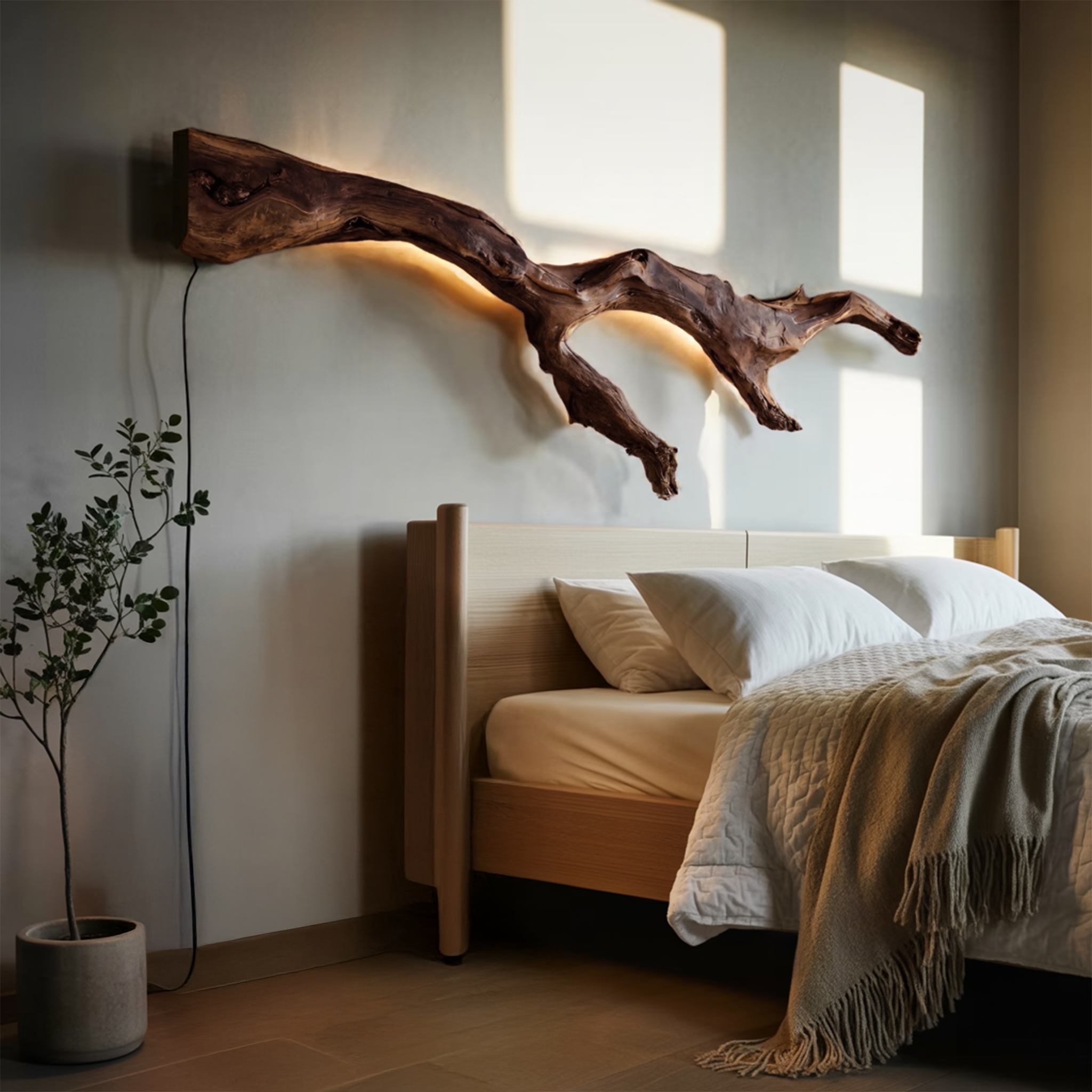 Modern Organic Wall Light Branch For Bedroom SITHTTLAM029