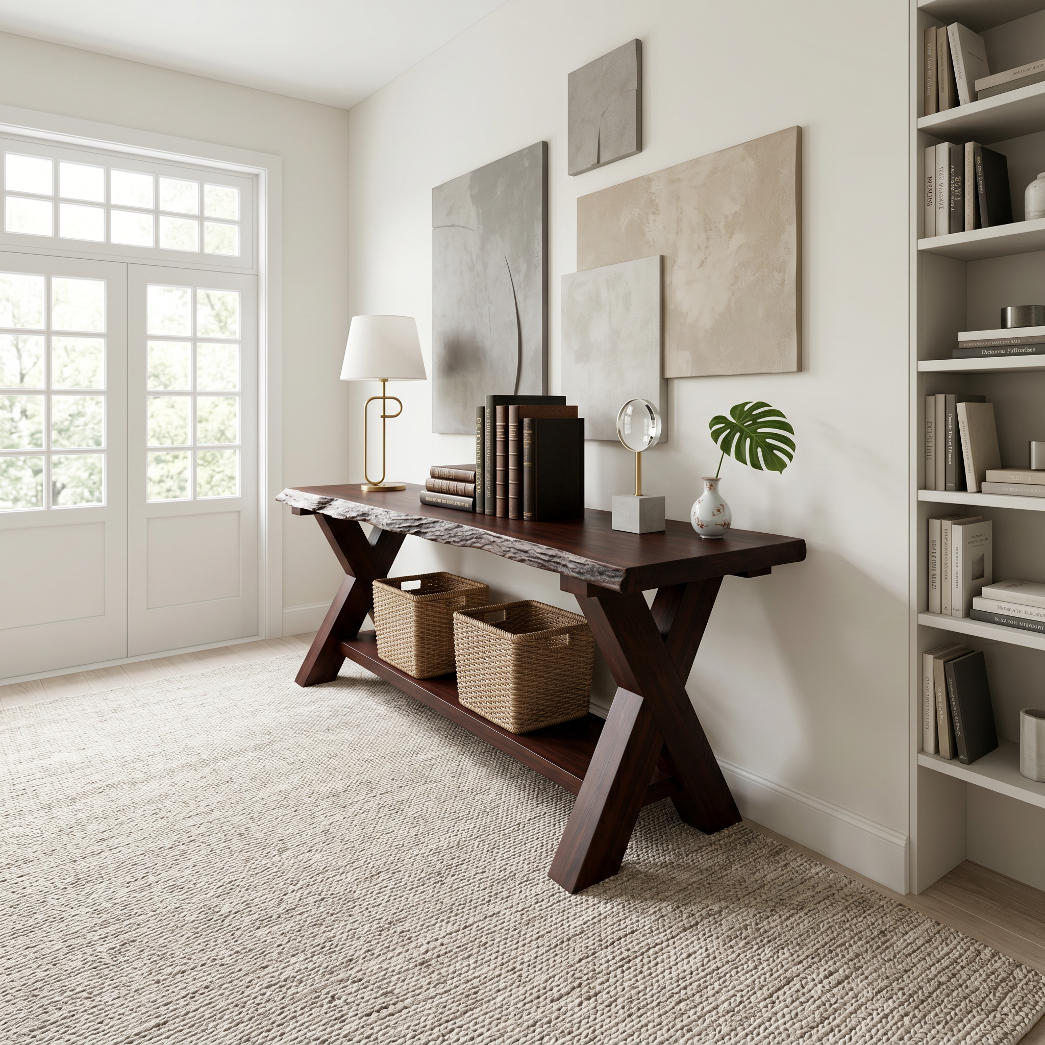 Rustic Console Table Farmhouse Sofa SINLSACS156