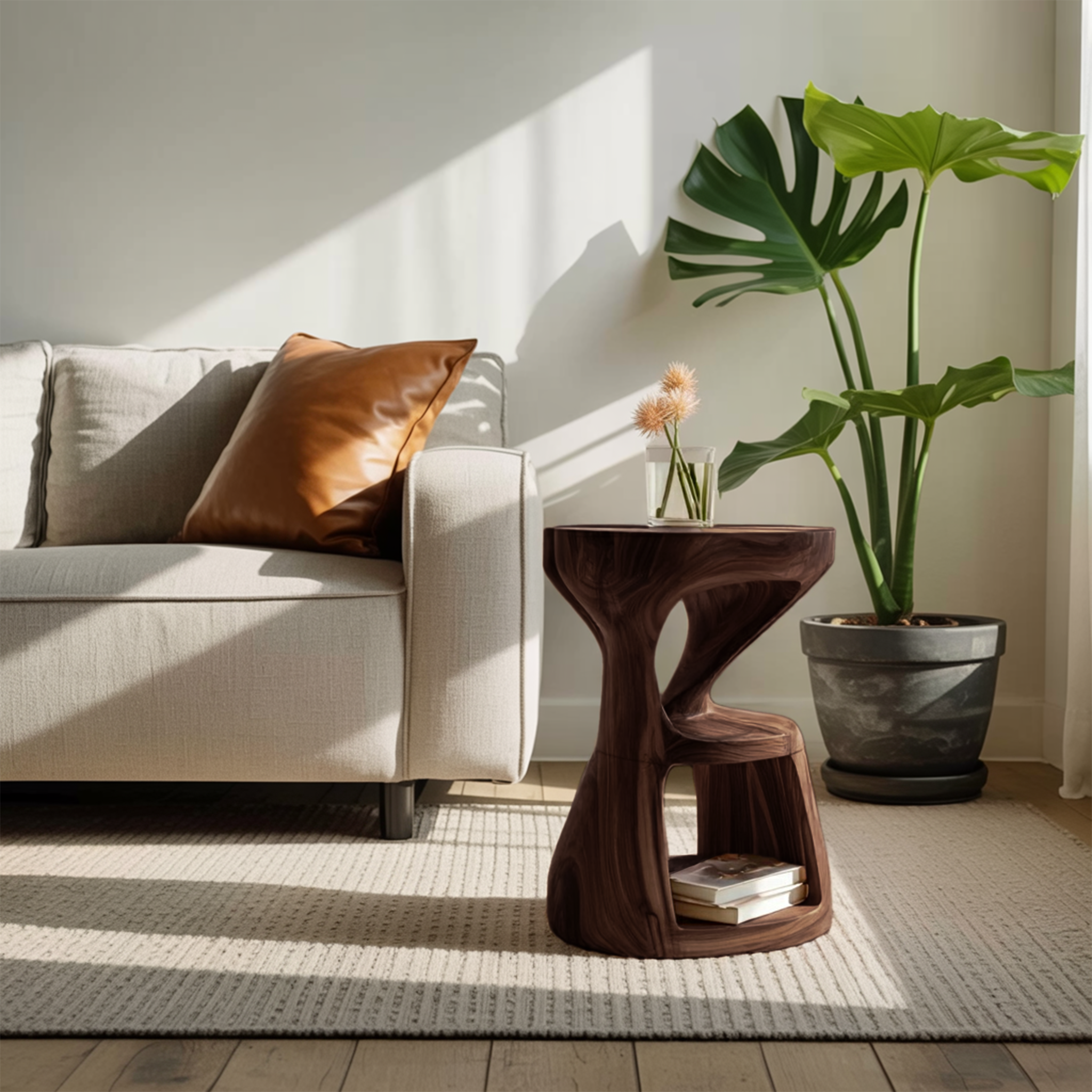 Modern Sculptural Side Table For Living Room SITHHNSTA013