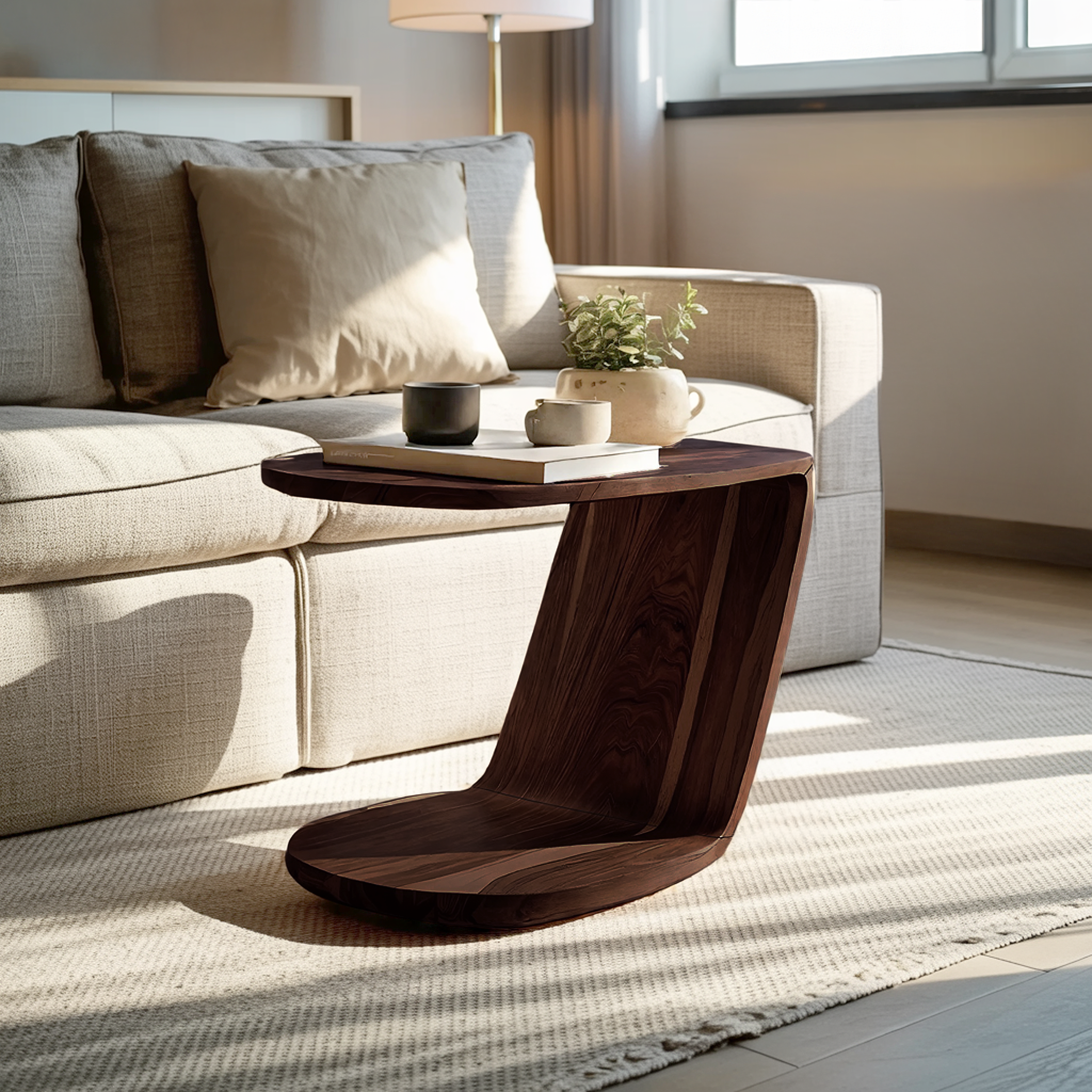 Handcrafted Live Edge Side Table For Furniture Collection SILDTTNSTA027