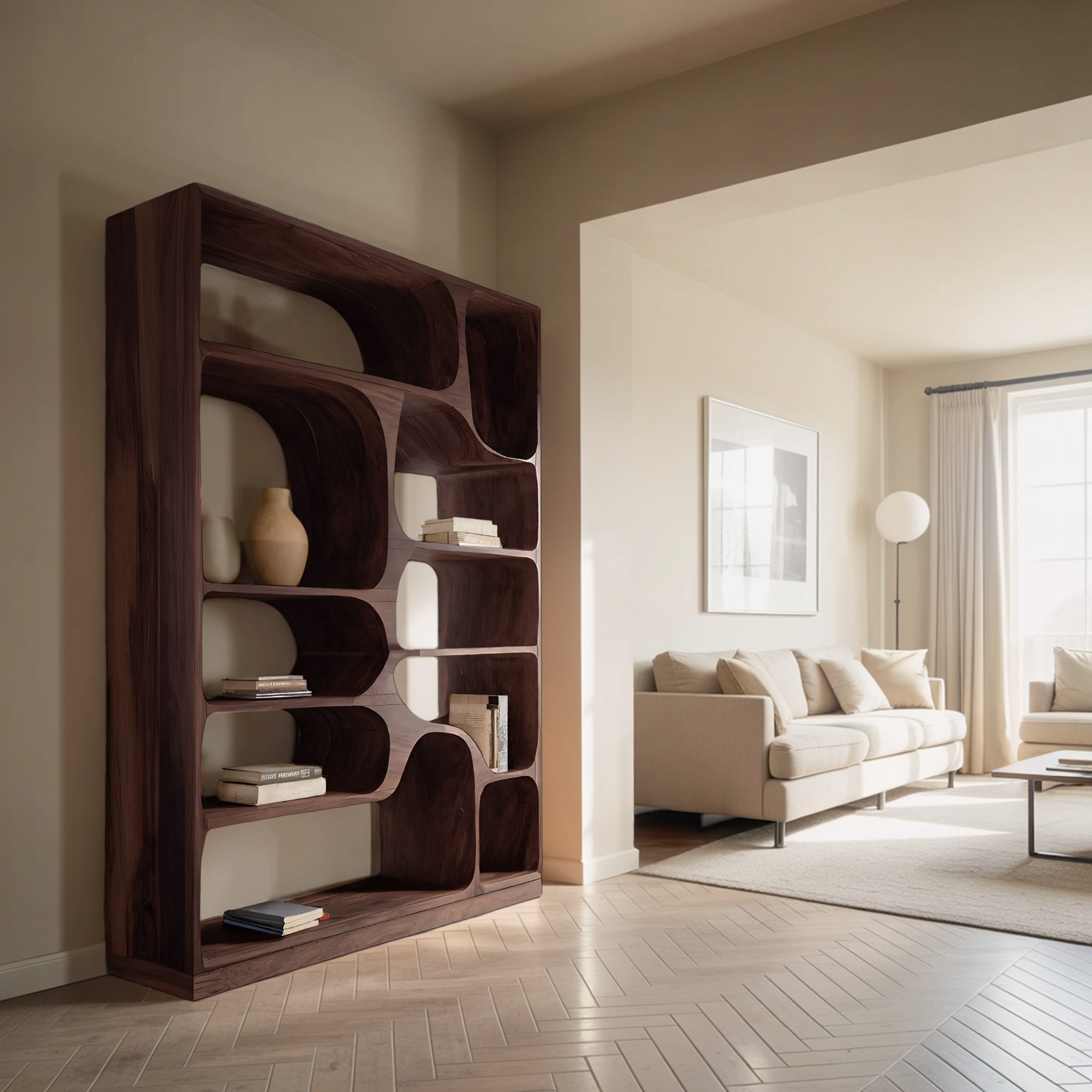 Artistic Bookcase For Living Room Or Bedroom RTTHHNBS085