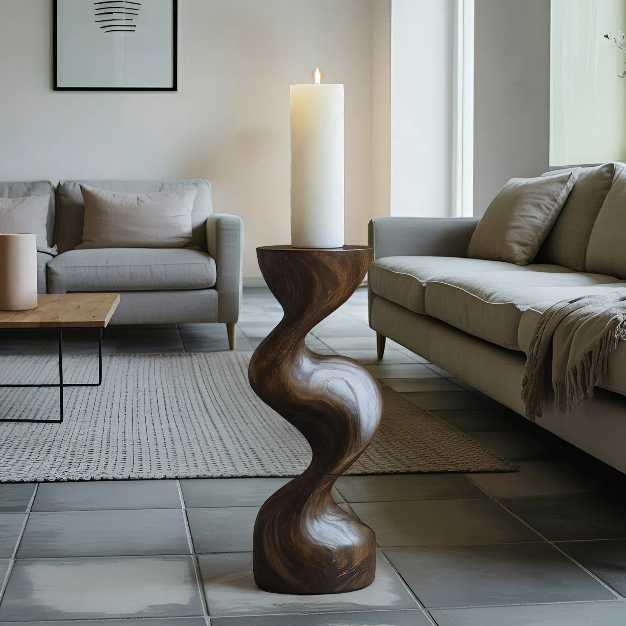 Mid Century Candle Holder For Living Room Modern Decor SILDTTNCDH
