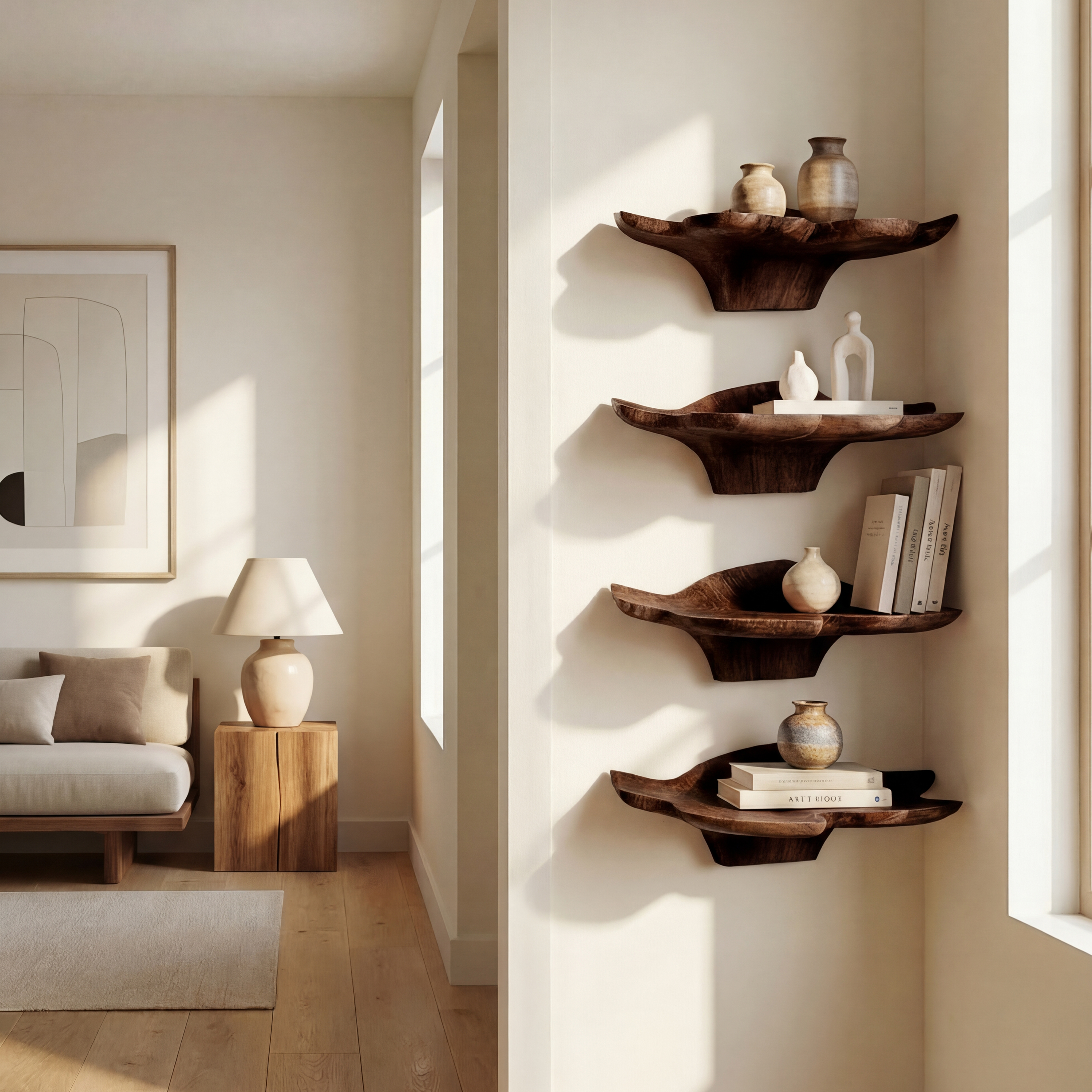 Mid Century Leaf Wall Shelf Office Wall Decor Display SILDTTRCLS008