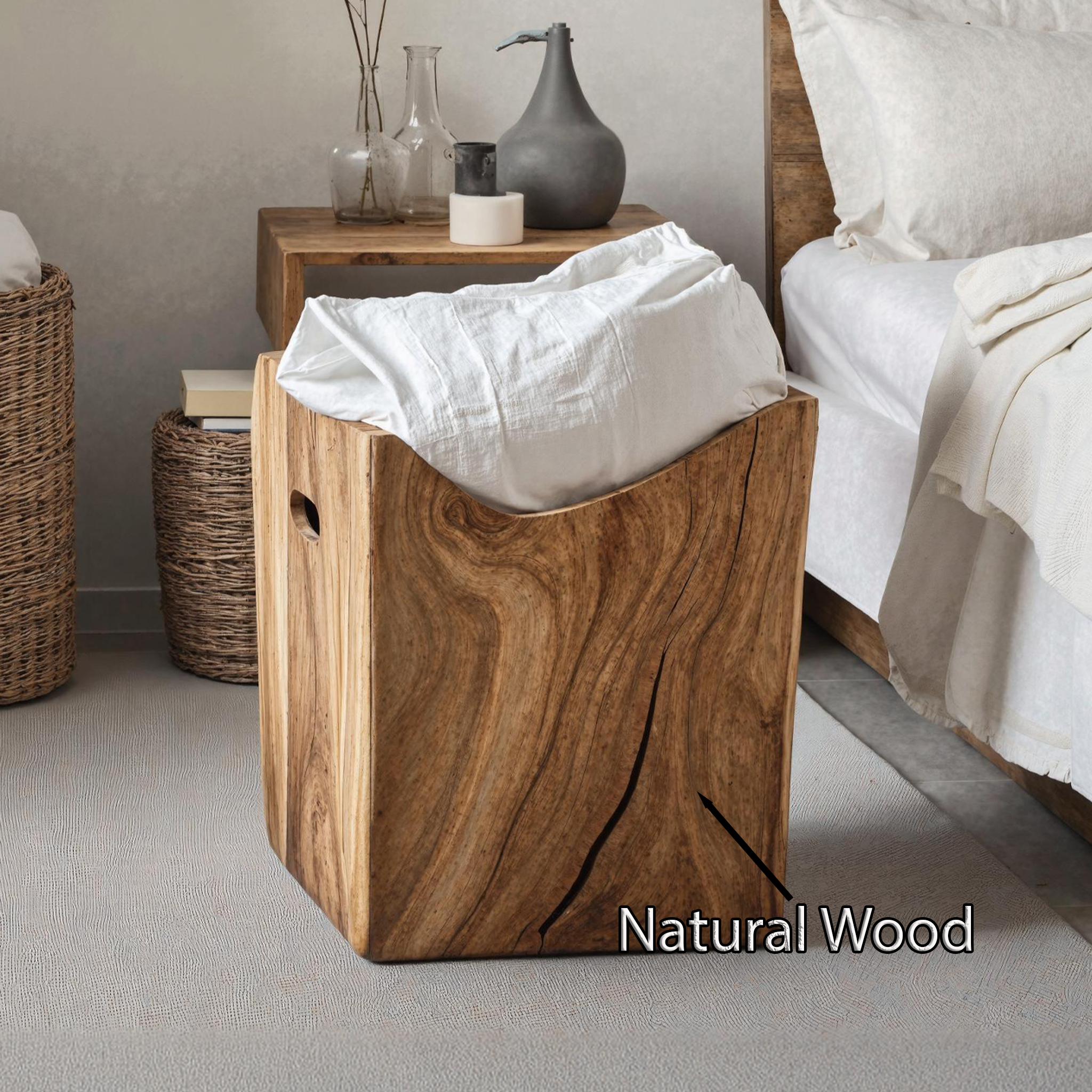 Farmhouse Wooden Storage Box For Entryway Shoe Storage SILDTSBN007