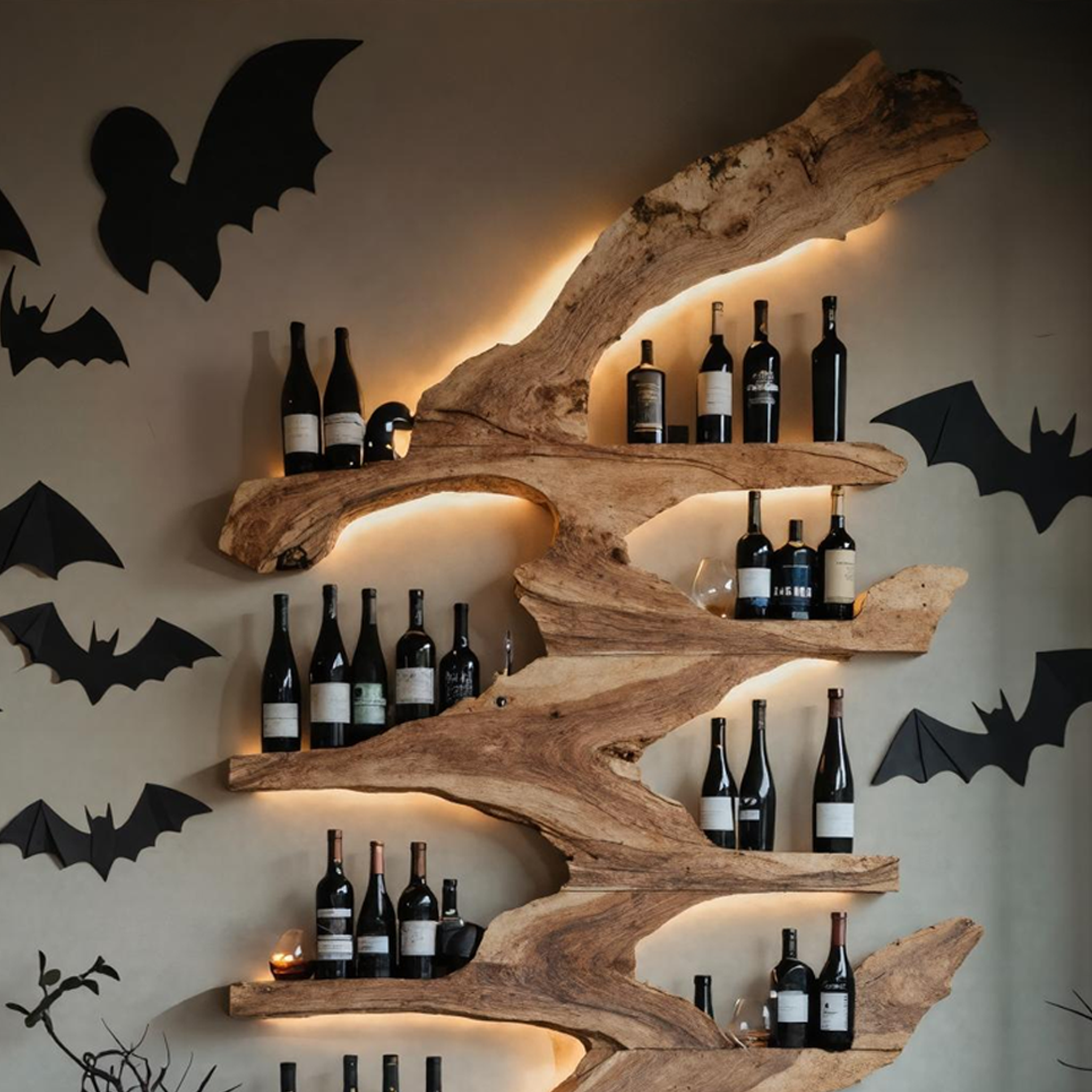 Modern Live Edge Wine Holder For Kitchen Halloween Furniture Ideas SILDTTRHWH003