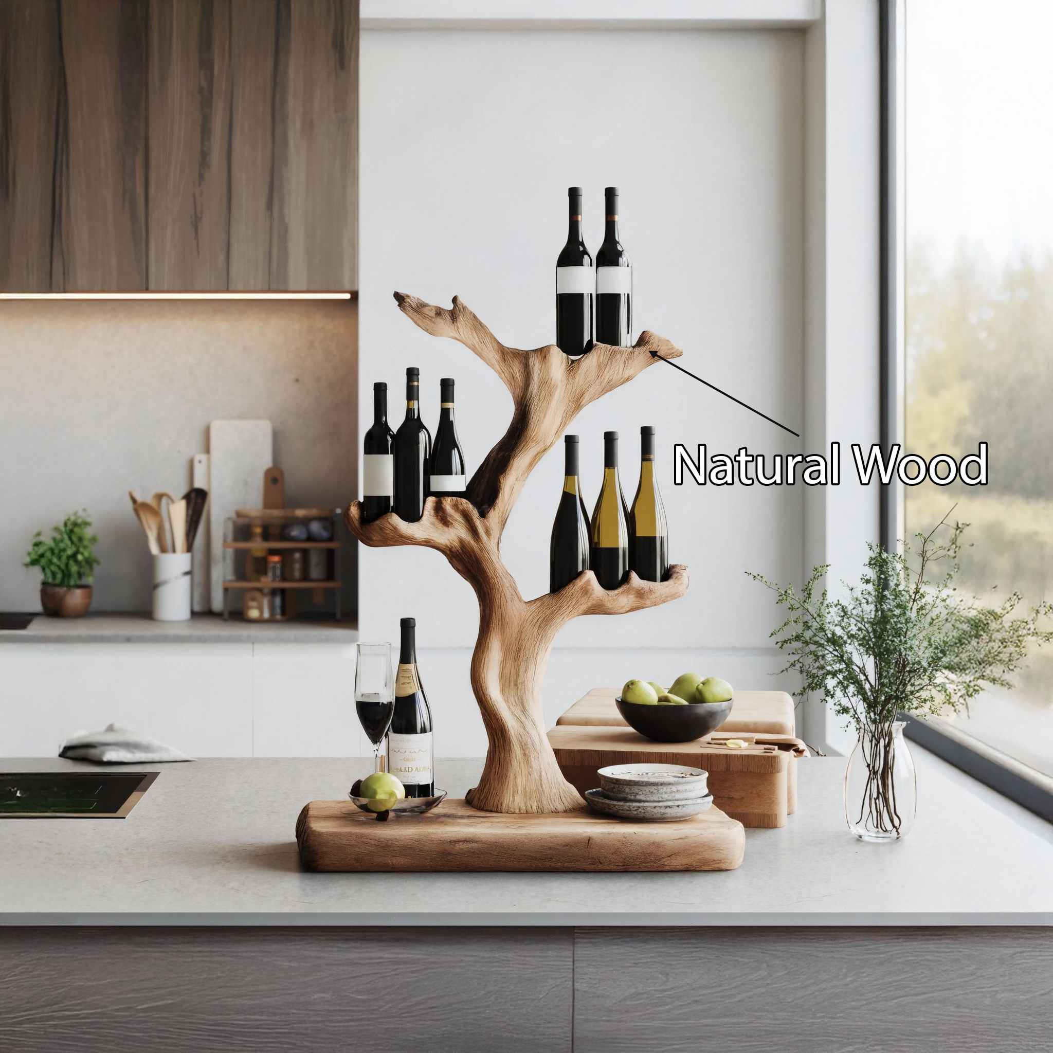 Handcrafted Wine Stand For Furniture Accent Storage SILDTTNWH003
