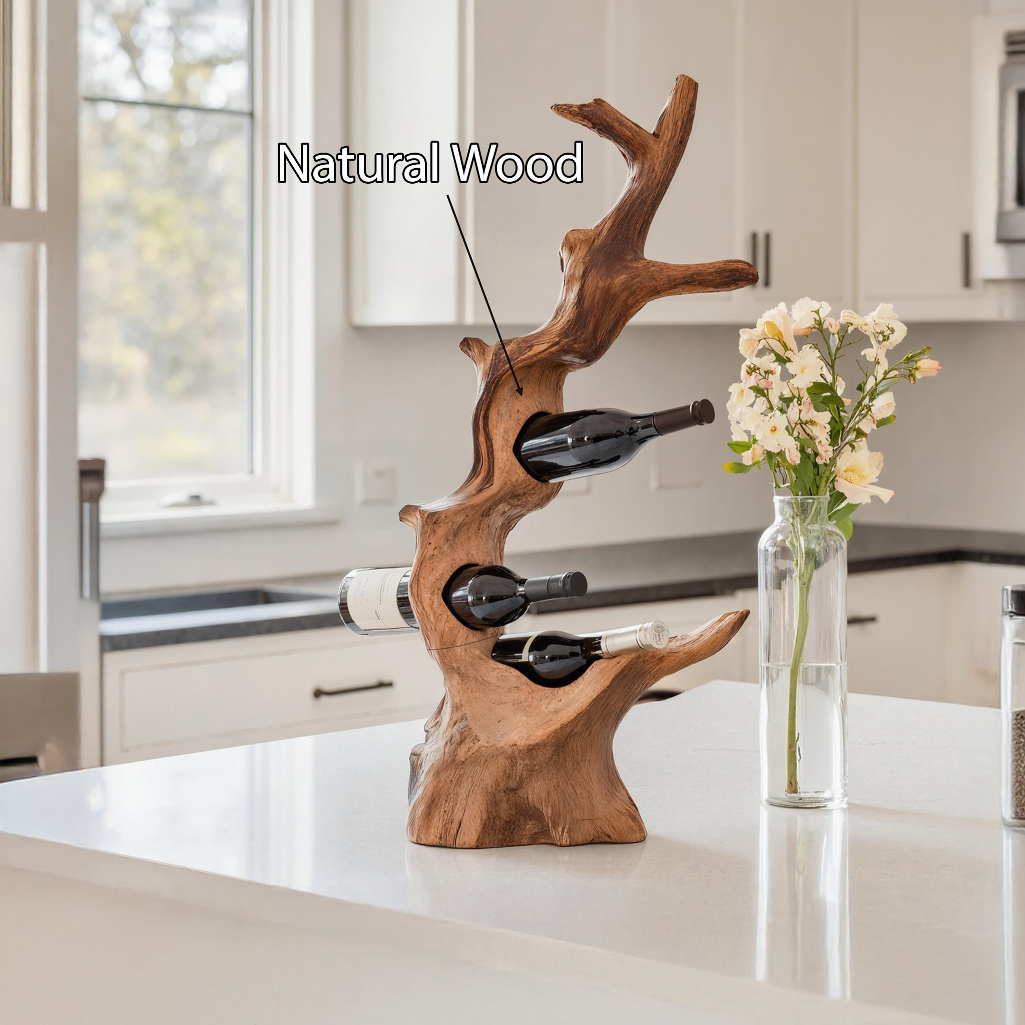 Mid Century Wine Rack For Furniture Wine Storage Decor SILDTTNWH005