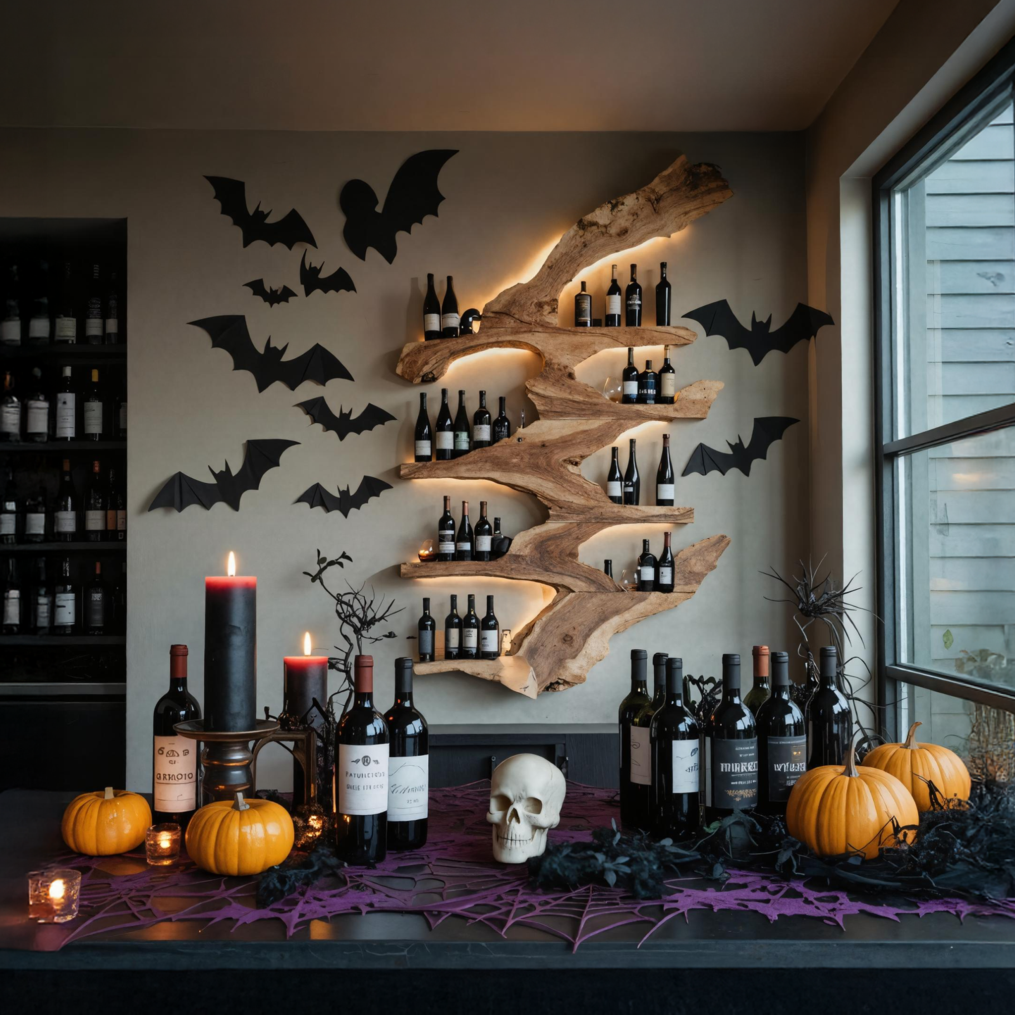 Modern Live Edge Wine Holder For Kitchen Halloween Furniture Ideas SILDTTRHWH003