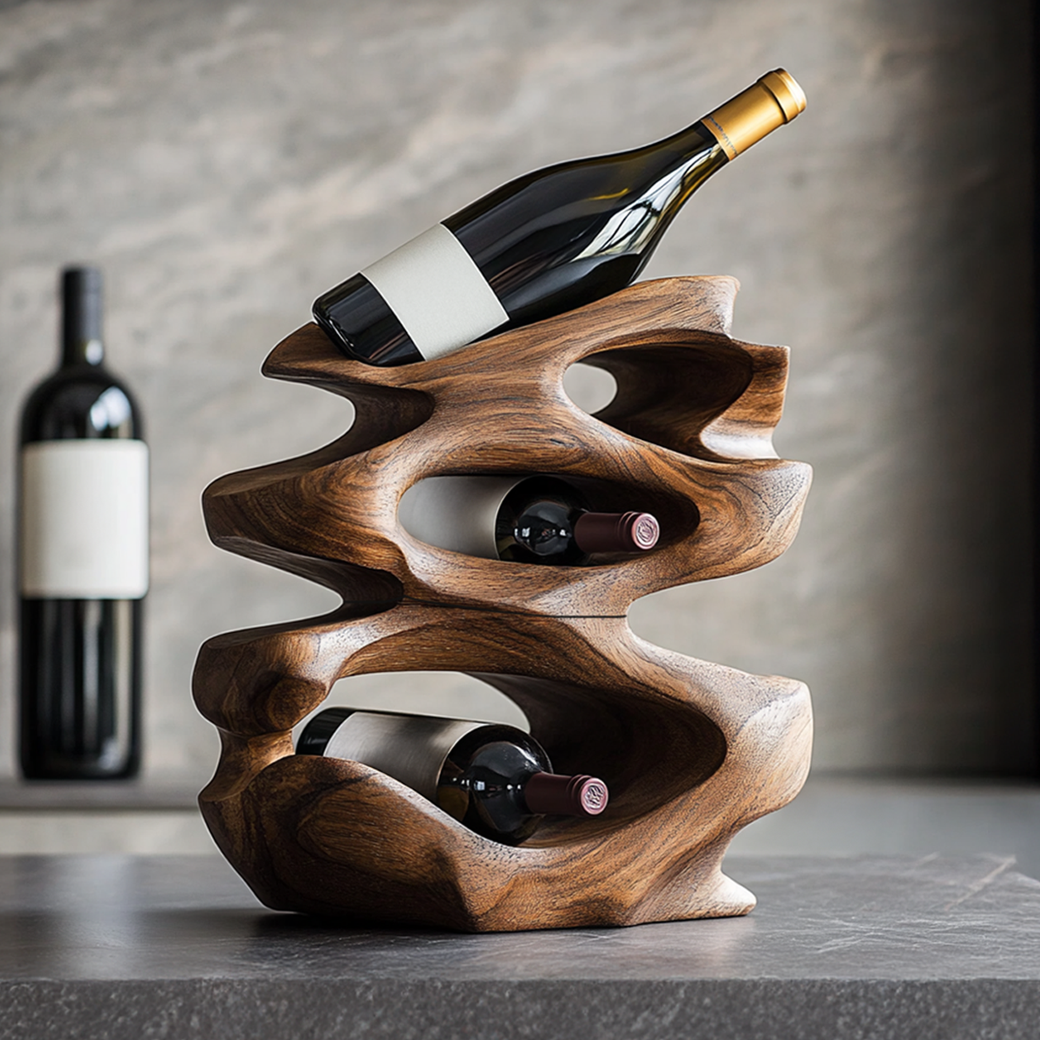 Rustic Wine Rack For Living Room Wine Bar Corner SILDTTRWH010