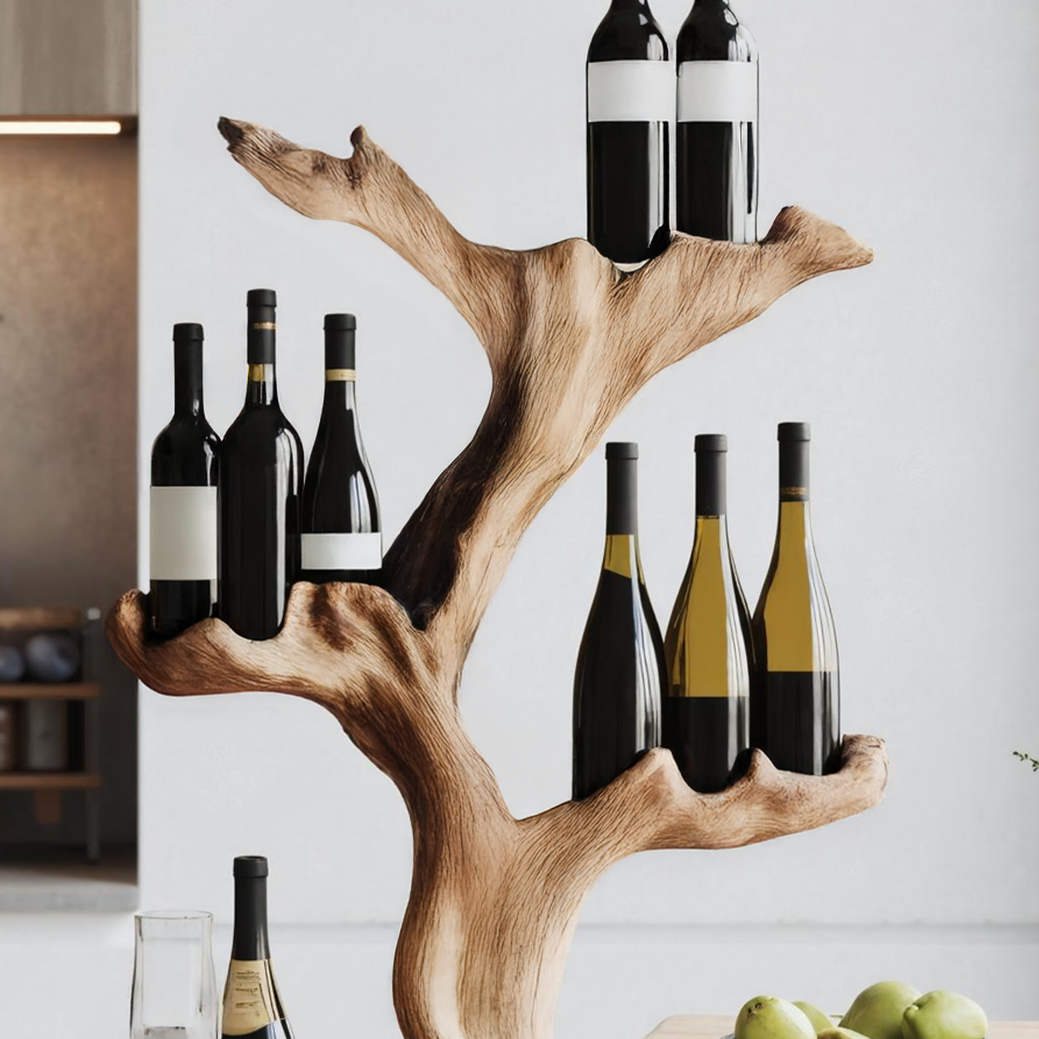 Handcrafted Wine Stand For Furniture Accent Storage SILDTTNWH003