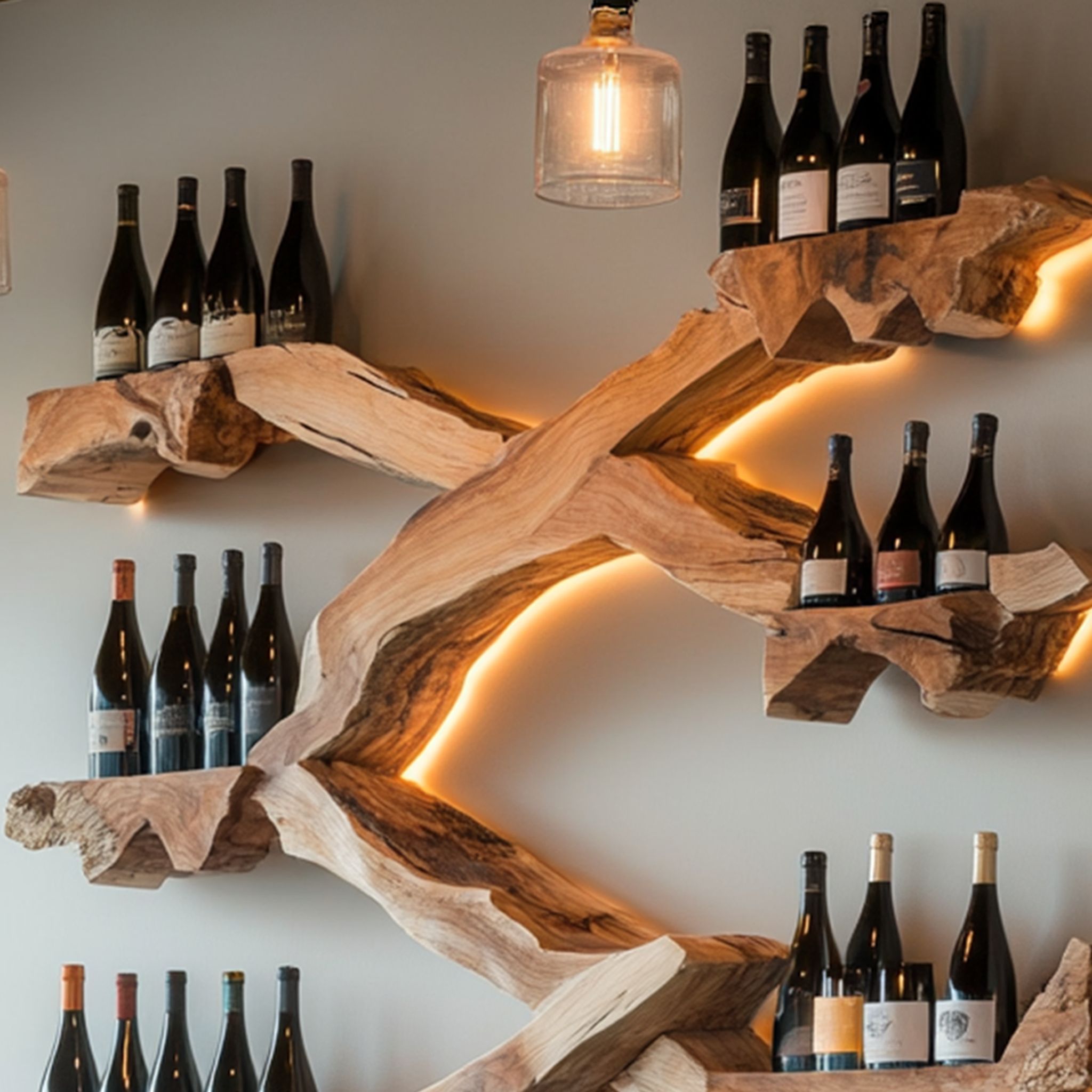 Rustic Wine Stand For Kitchen Vintage Organizer Shelf SILDTTRWH014