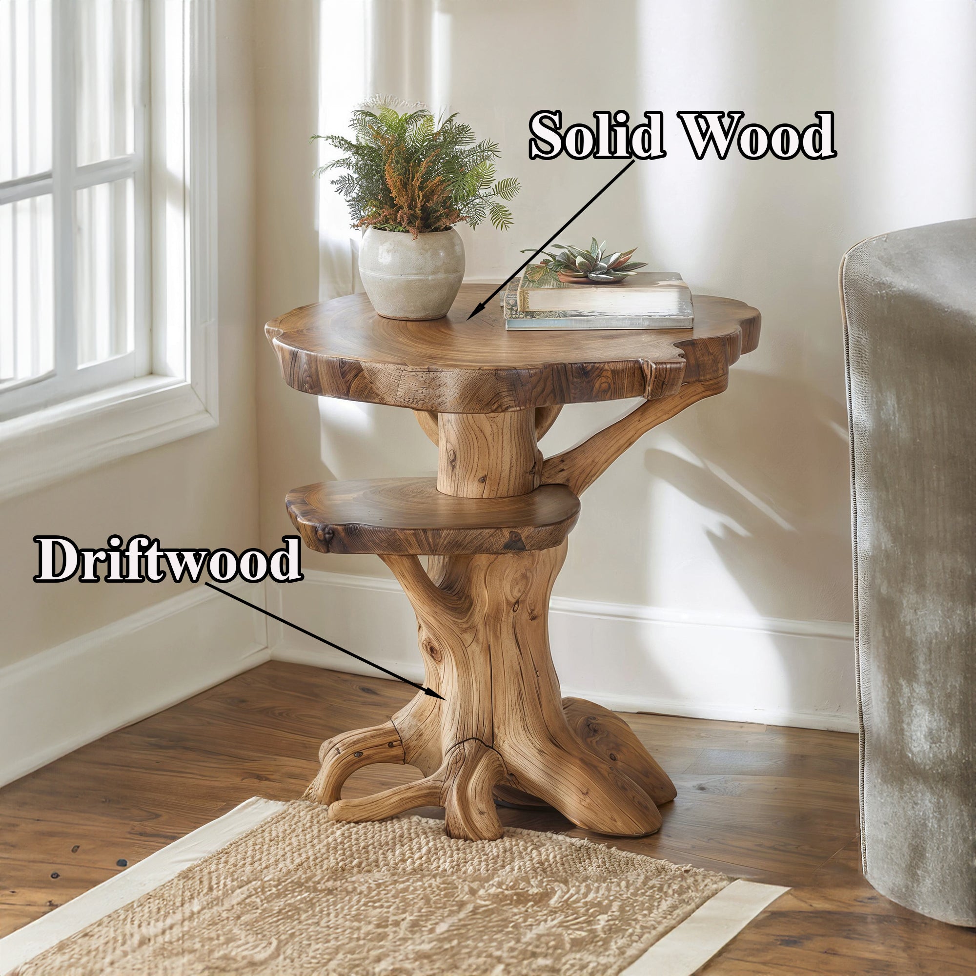 Minimalist Modern Coffee Table With Durable Oak Construction SILDTCF010