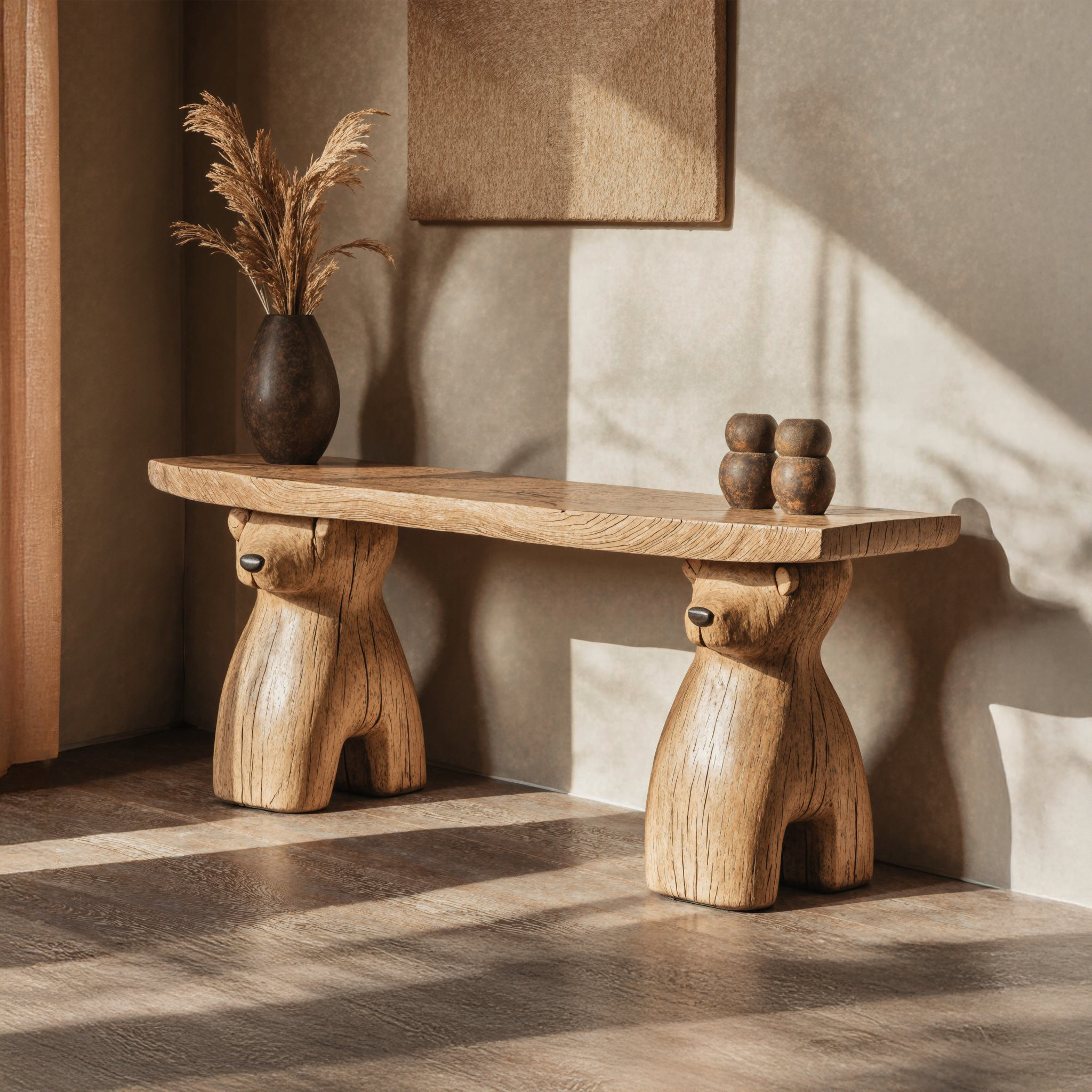 Rustic Entry Console Table Decorative SILDTCS054