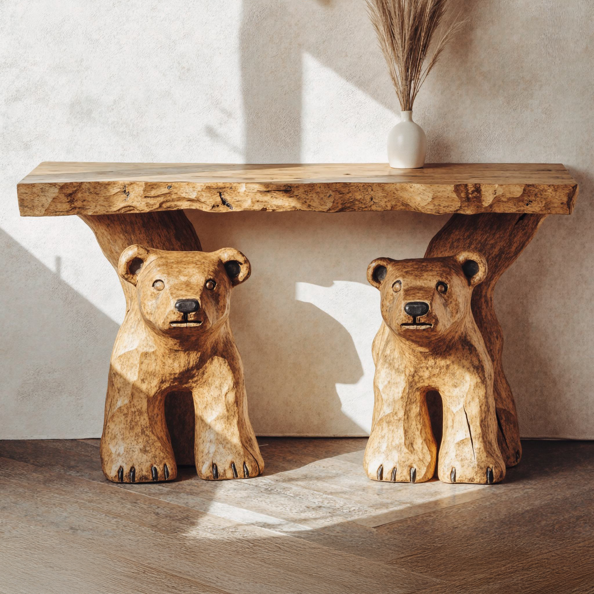 Rustic Console Table Decorative SILDTCS053