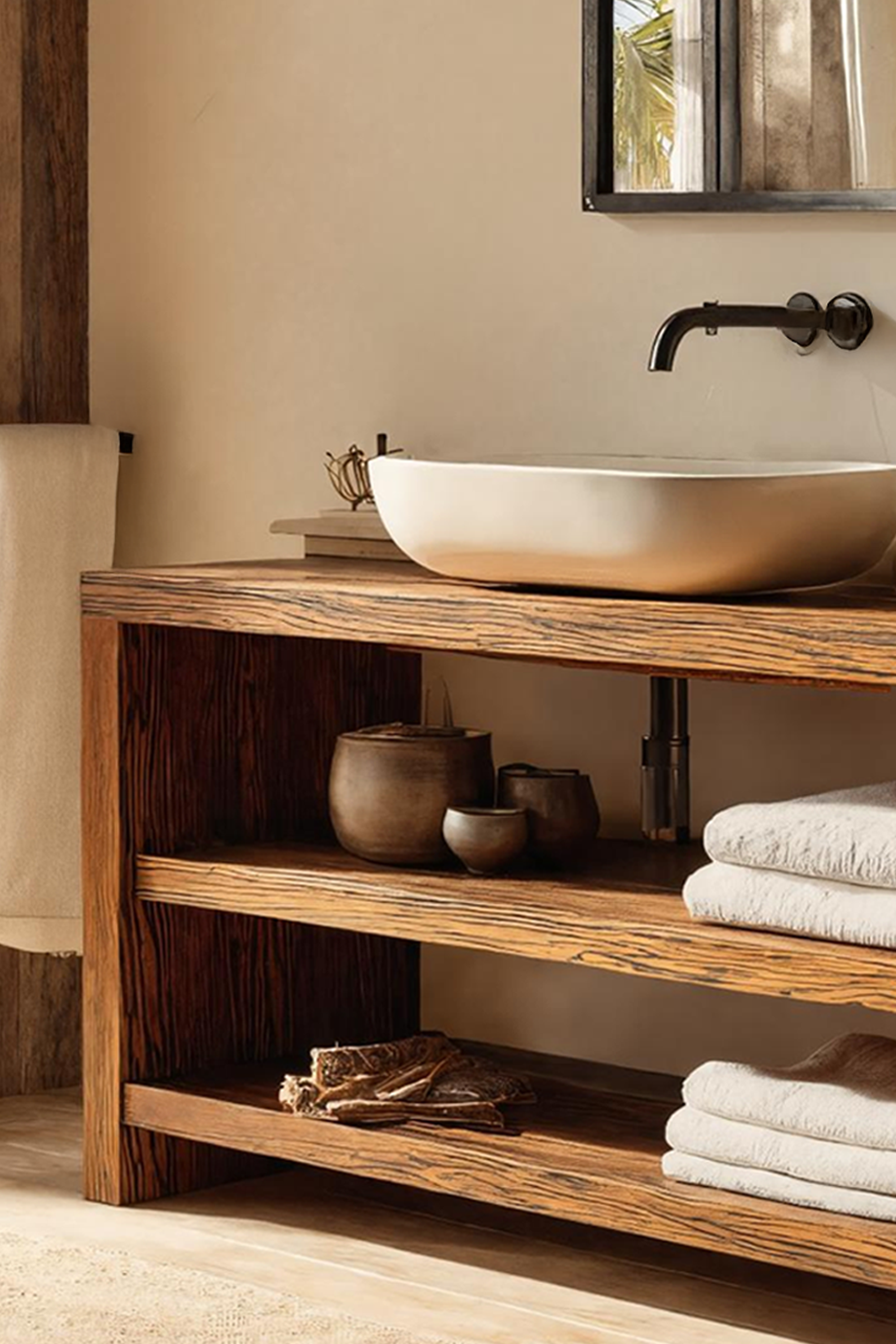 Farmhouse Wooden Vanity For Cozy Bathroom Spaces SILDTTRBRV037