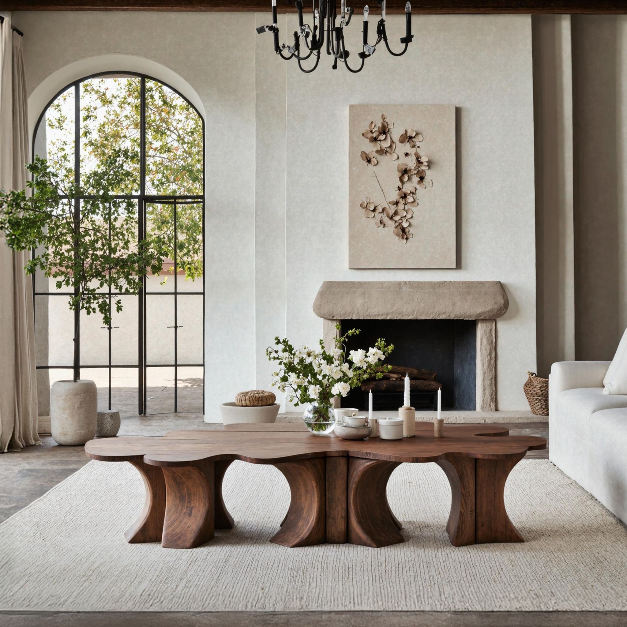 Rustic Coffee Table For Wooden Home Atmosphere SILDTTNCF018