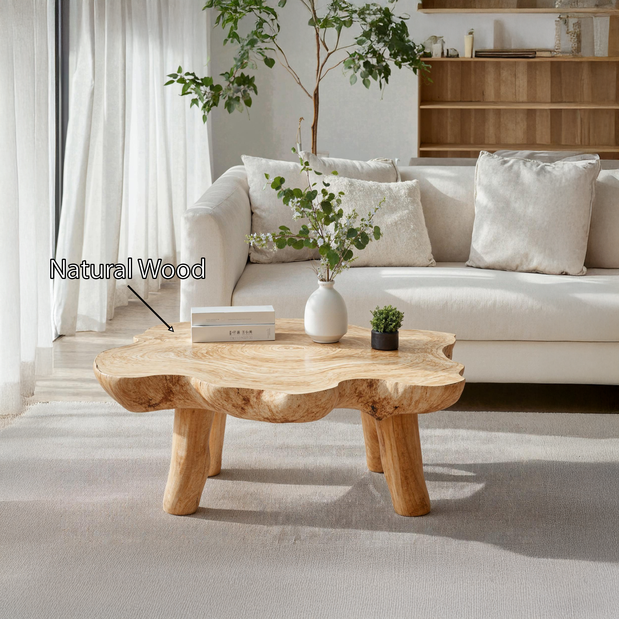 Mid Century Low Table For Vintage Room Design SILDTTRCF005